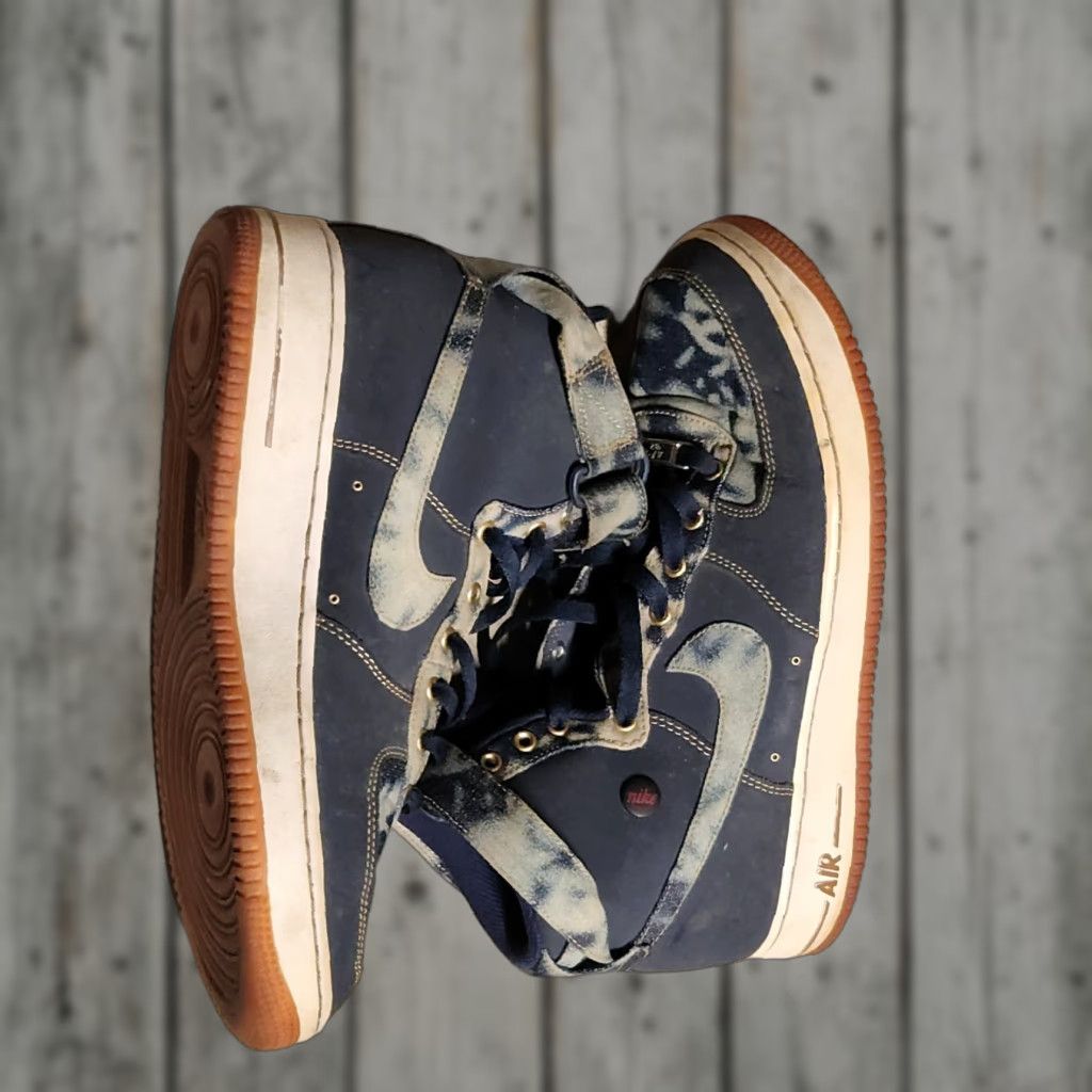 Nike Nike Air Force 1 High Denim 631039 Acid Wash Men’s Sz 9.5 No Insoles Multicolor Sneakers Size US 10 / EU 43 - 1 Thumbnail