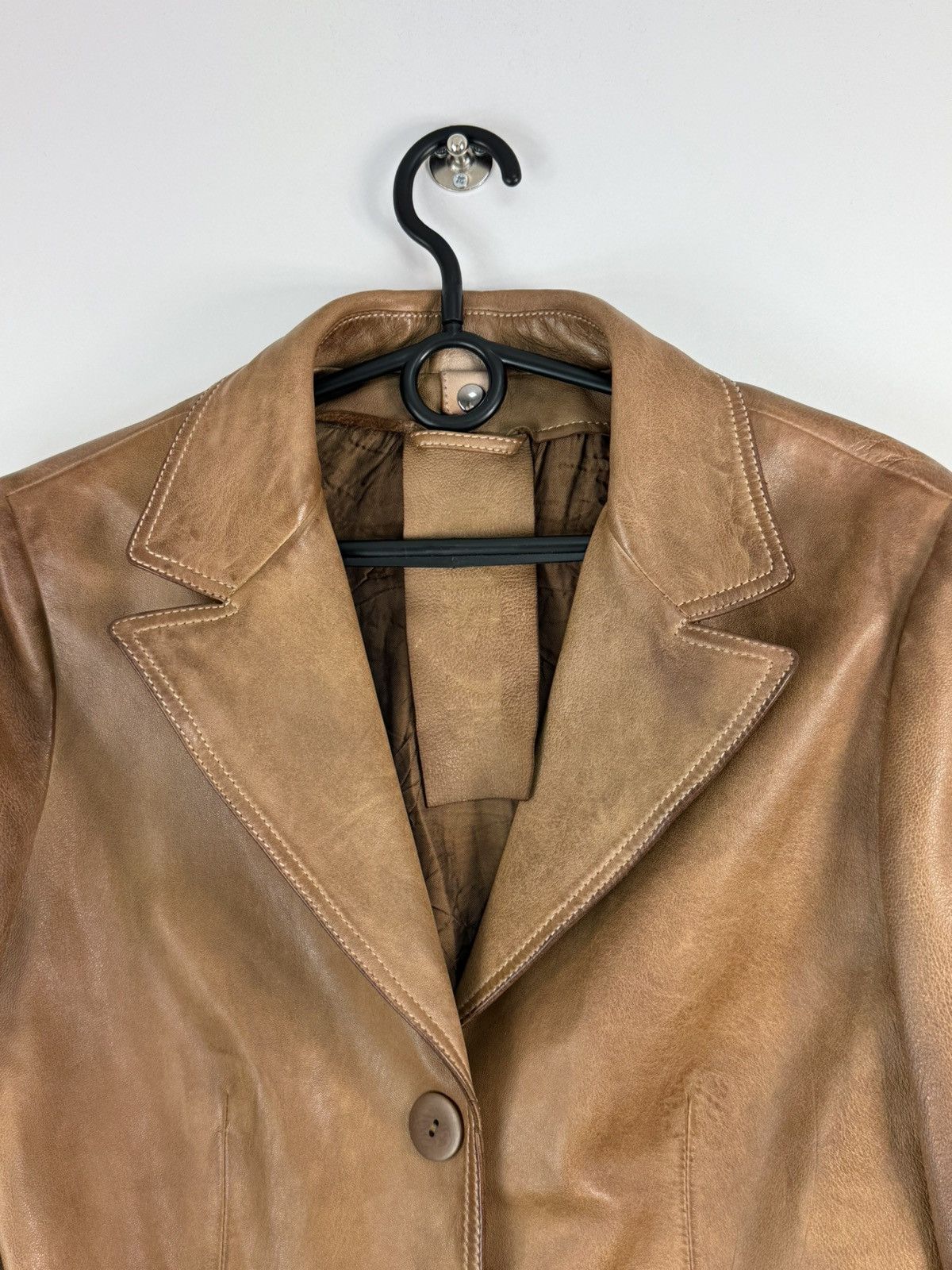 Gimo's Gimo’s GMS-75 Brown Leather jacket size L Size L / US 10 / IT 46 - 3 Thumbnail