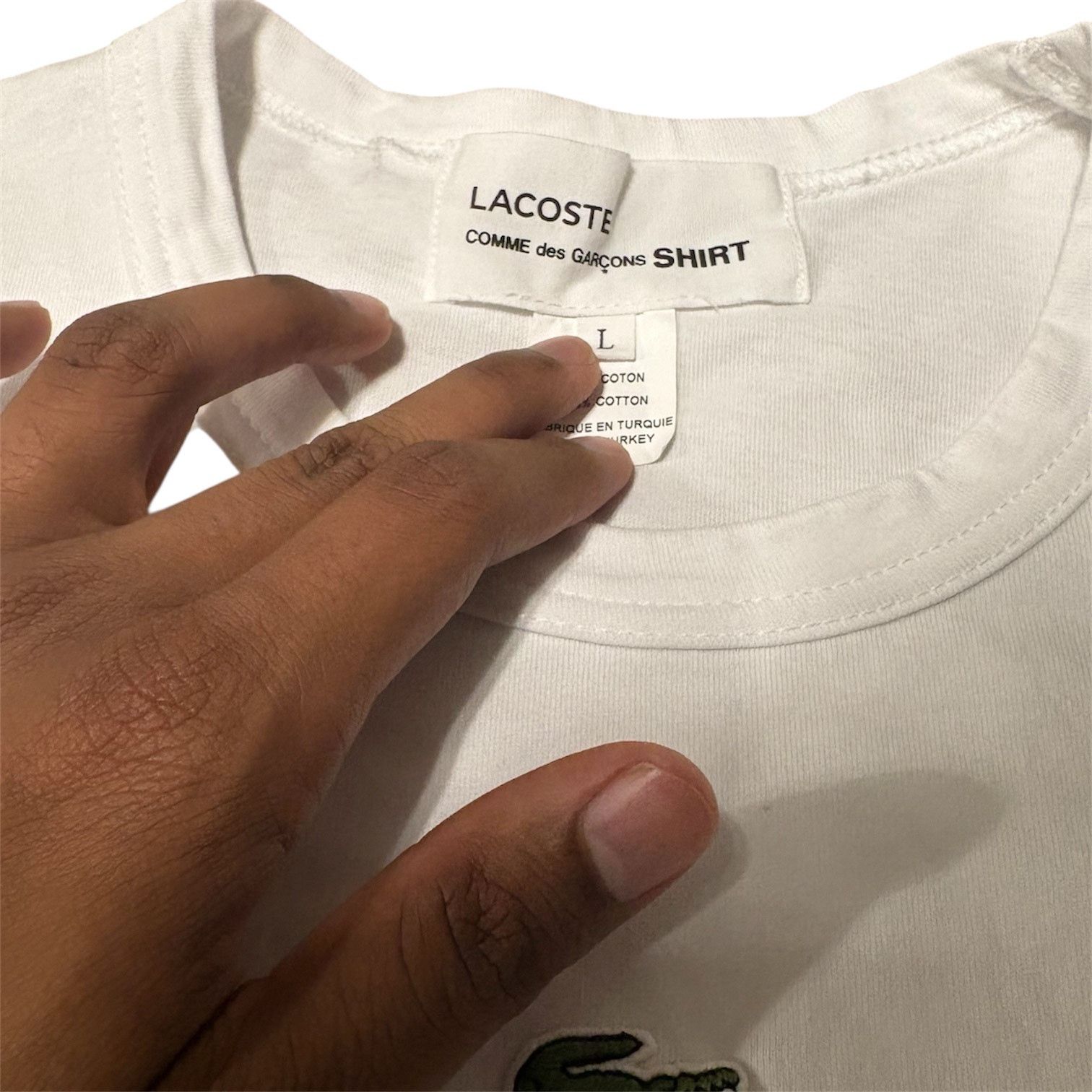 Comme des Garcons SHIRT × Lacoste Logos Tee Size US L / EU 52-54 / 3 - 2 Thumbnail