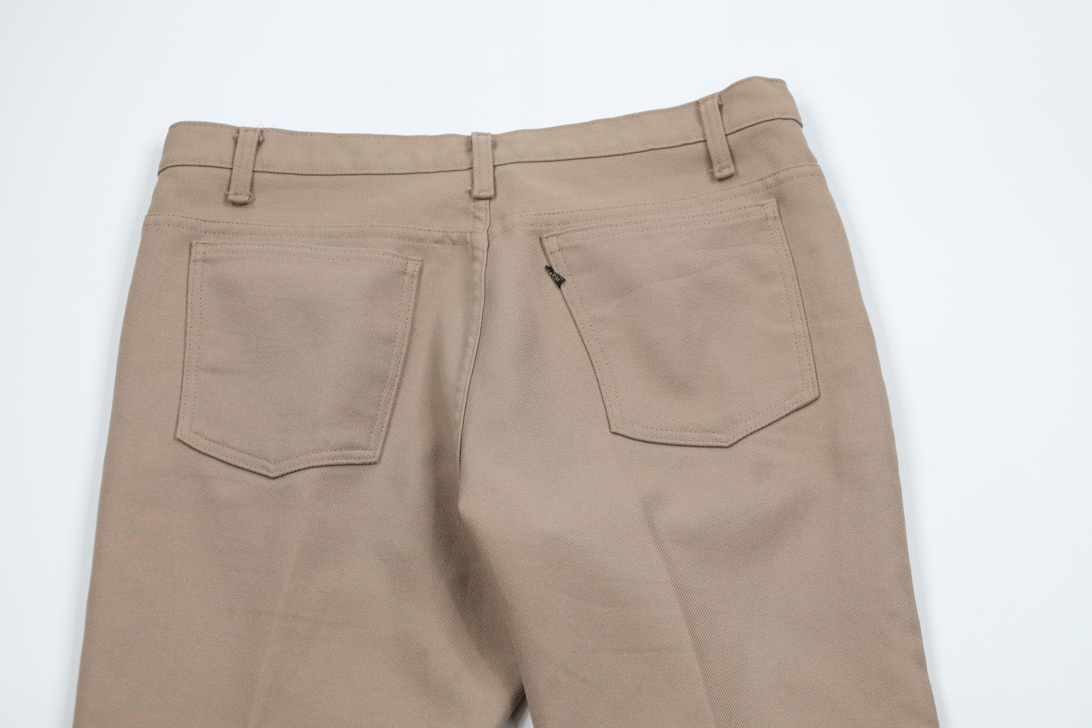 Levi's × Vintage Vintage 90s Levis Flared Wide Leg Knit Chino Pants Beige USA Size US 36 / EU 52 - 13 Thumbnail