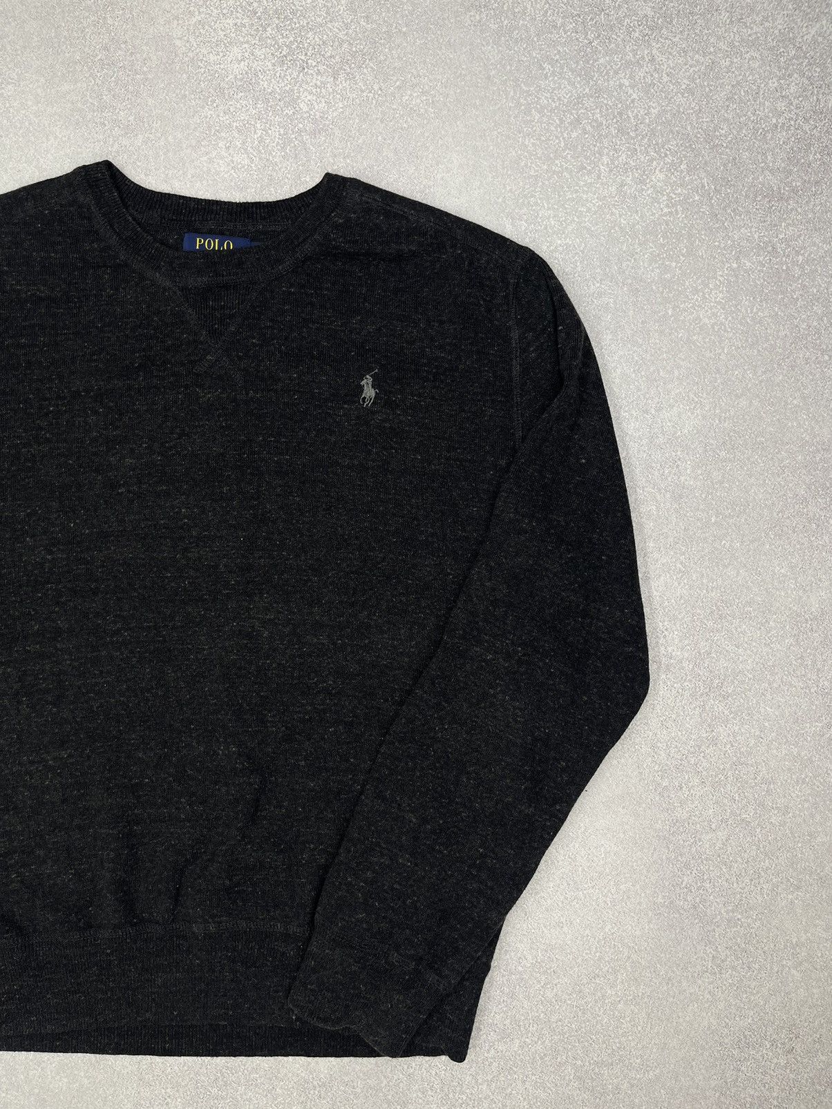 Lauren Ralph Lauren × Polo Ralph Lauren × Vintage Mens Polo Ralph Lauren Grey Sweatshirt Y2K Rugby Size US M / EU 48-50 / 2 - 3 Thumbnail