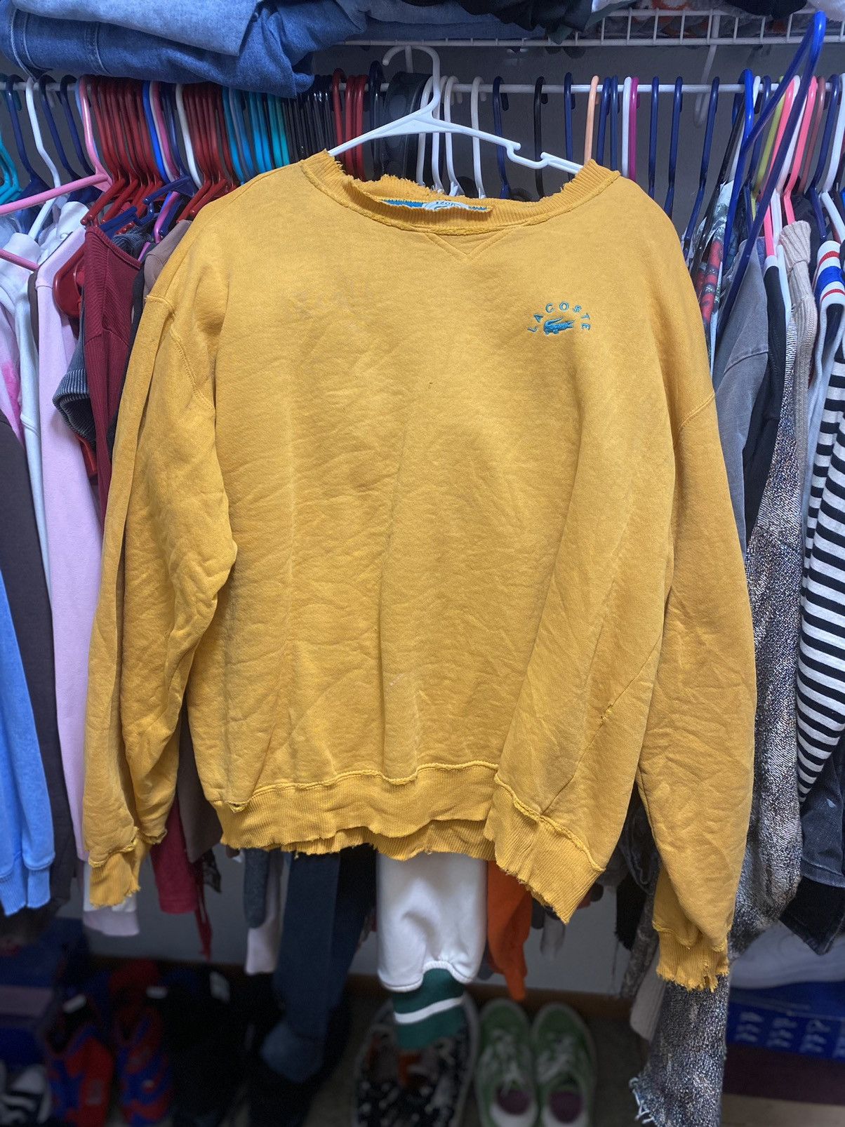 Lacoste Distressed 1970s Lacoste sweatshirt Size US M / EU 48-50 / 2 - 1 Thumbnail