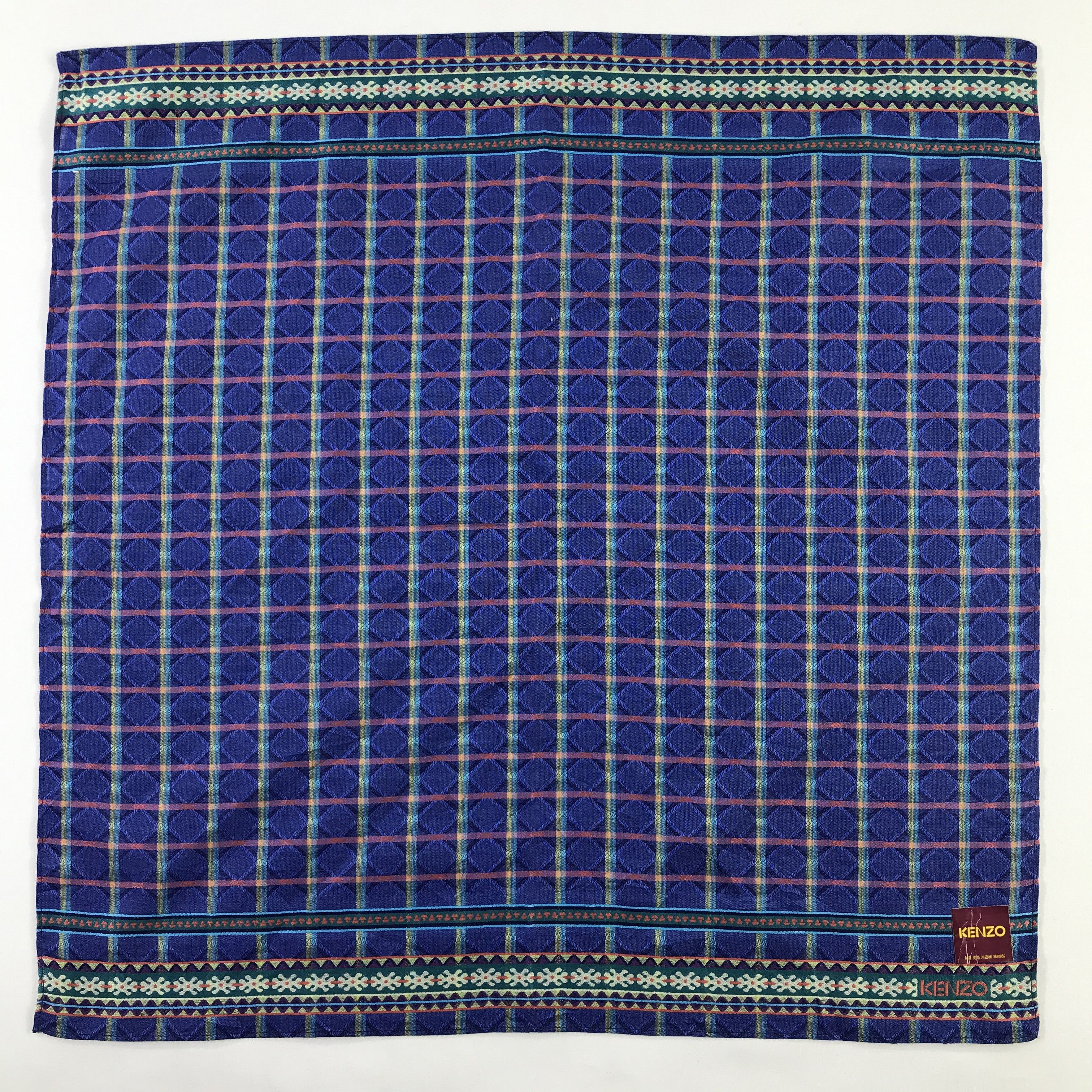 Kenzo × Vintage Kenzo Bandana / Handkerchief / Neckerchief - S549 Size ONE SIZE - 1 Thumbnail