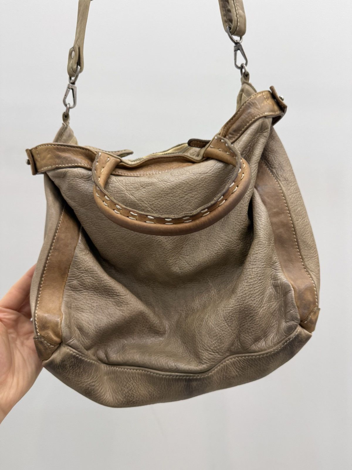 Vintage Reptiles House Leather Handbag Size ONE SIZE - 3 Thumbnail