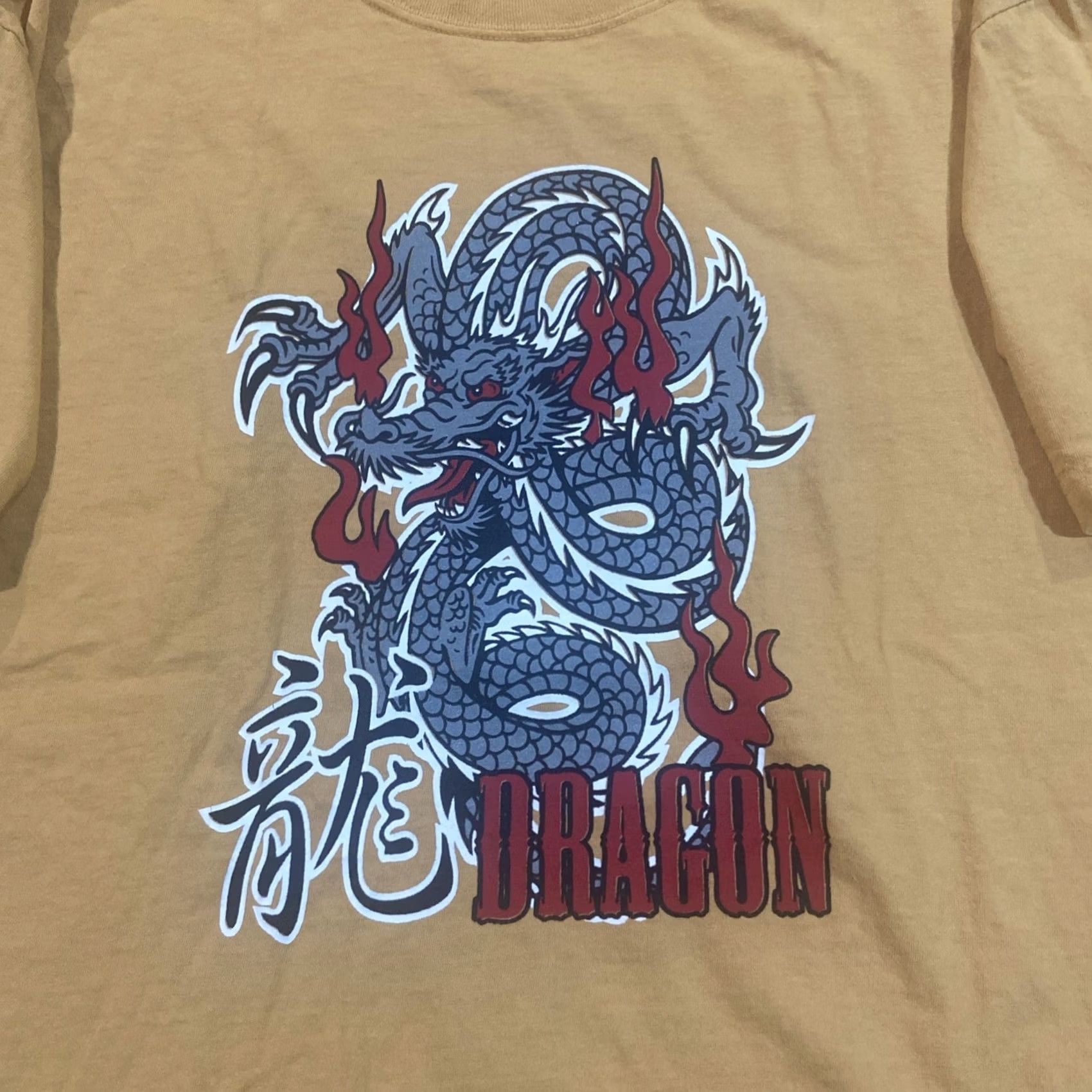 Liquid Blue VINTAGE Liquid Blue Dragon T-Shirt Mens L Yellow Grunge 90s Y2K Graphic Print Crew Neck Short Sleeve Regular Fit Size US L / EU 52-54 / 3 - 2 Thumbnail