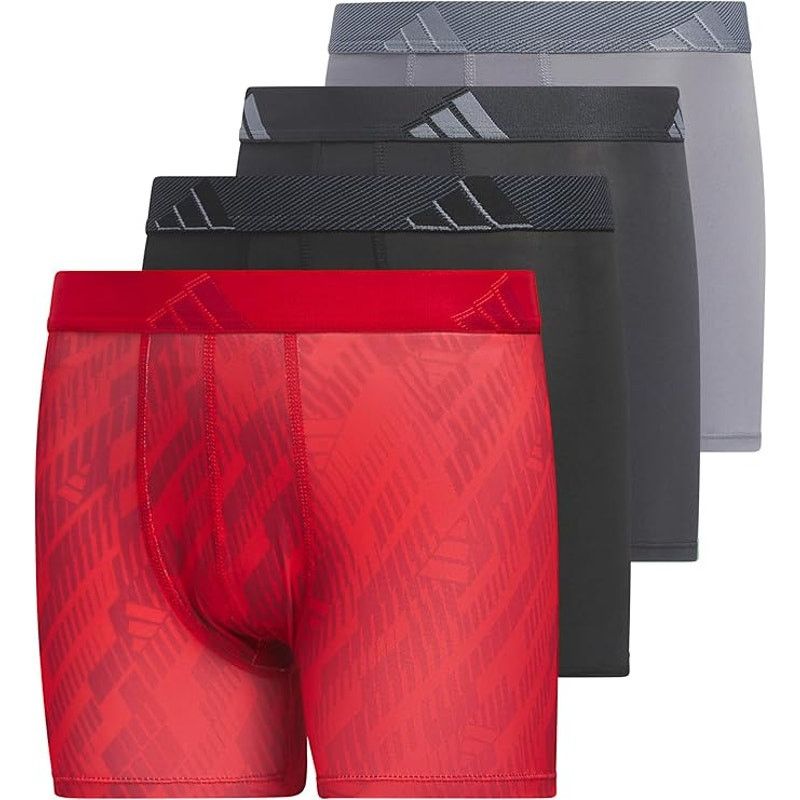 Adidas ADIDAS YOUTH MEDIUM 4PK MICROFIBER BOXER BRIEF MULTIPACK Size ONE SIZE - 5 Thumbnail