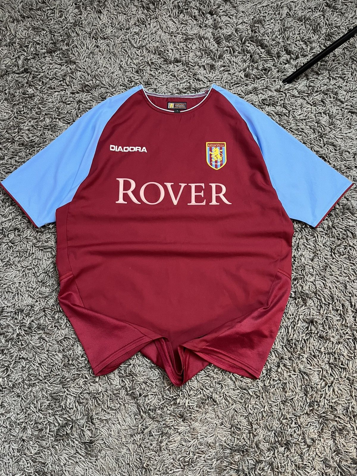 Diadora 2003 Aston Villa Home Kit - Rare Rover Sponsor - Diadora Size US S / EU 44-46 / 1 - 2 Thumbnail