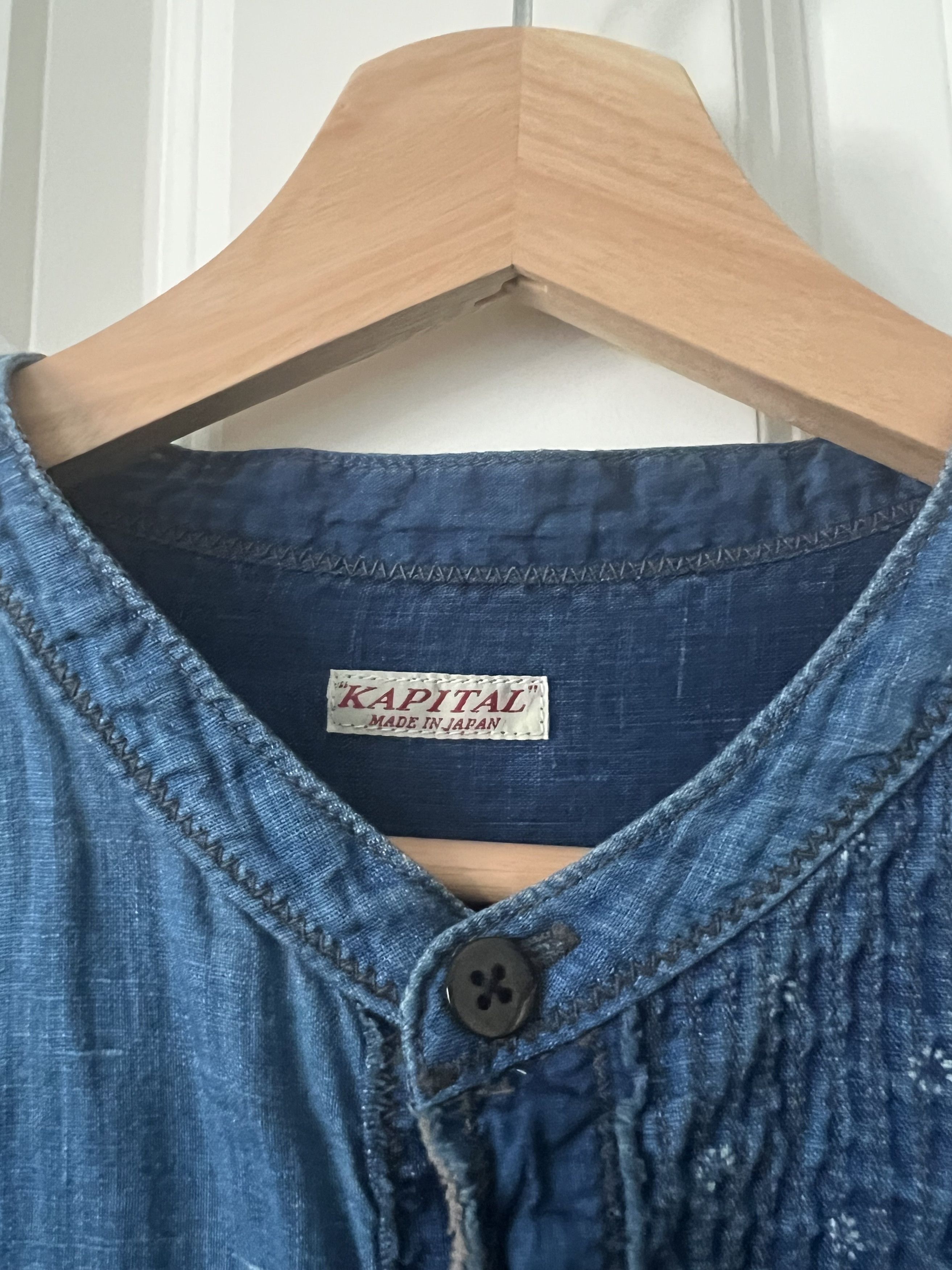 Kapital Kapital Cotton x Linen IDG Patch Kathmandu Shirt Size US L / EU 52-54 / 3 - 3 Thumbnail