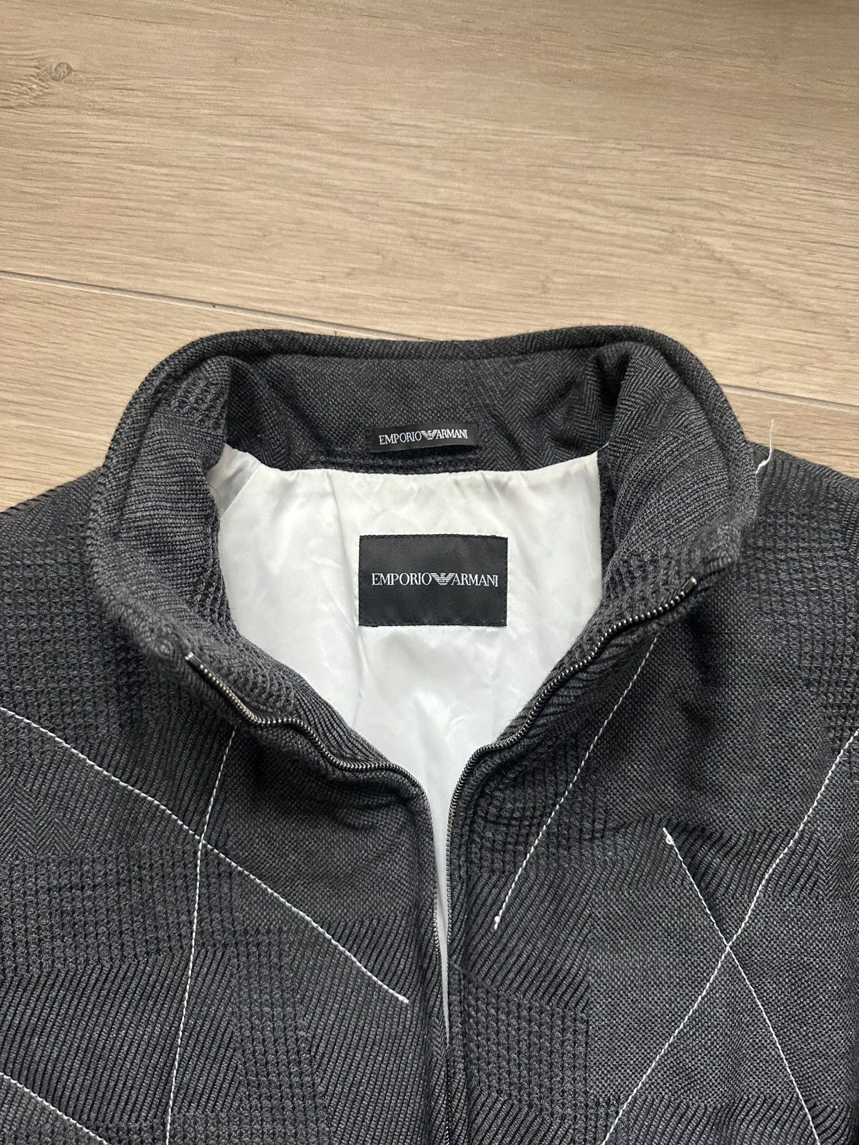 Emporio Armani AW22 Armani Wool Runway Bomber Size US M / EU 48-50 / 2 - 3 Thumbnail