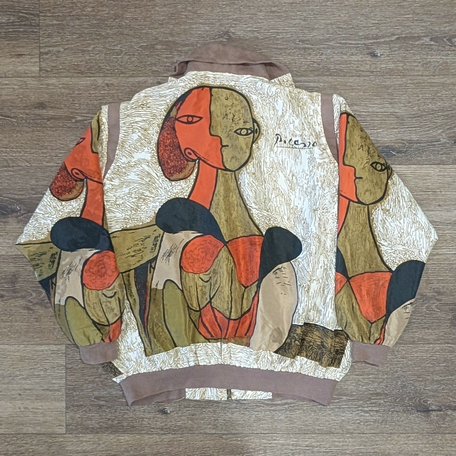 Other Vintage Picasso silk bomber jacket - SIZE XL Size US XL / EU 56 / 4 - 5 Thumbnail