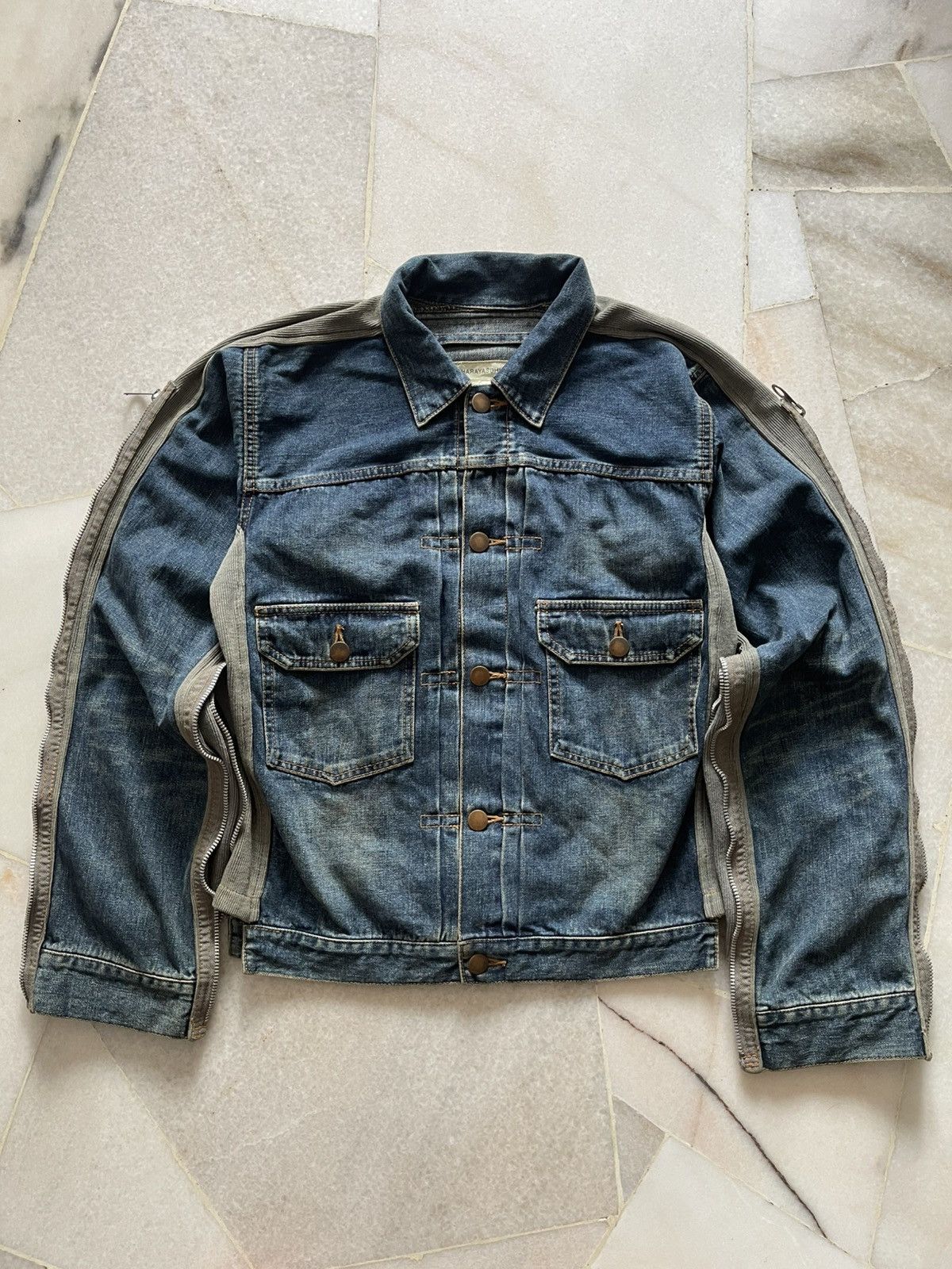 Maison MIHARA YASUHIRO Miharayasuhiro Hybrid TYPE 2 Denim Jacket 10 Size US S / EU 44-46 / 1 - 6 Thumbnail