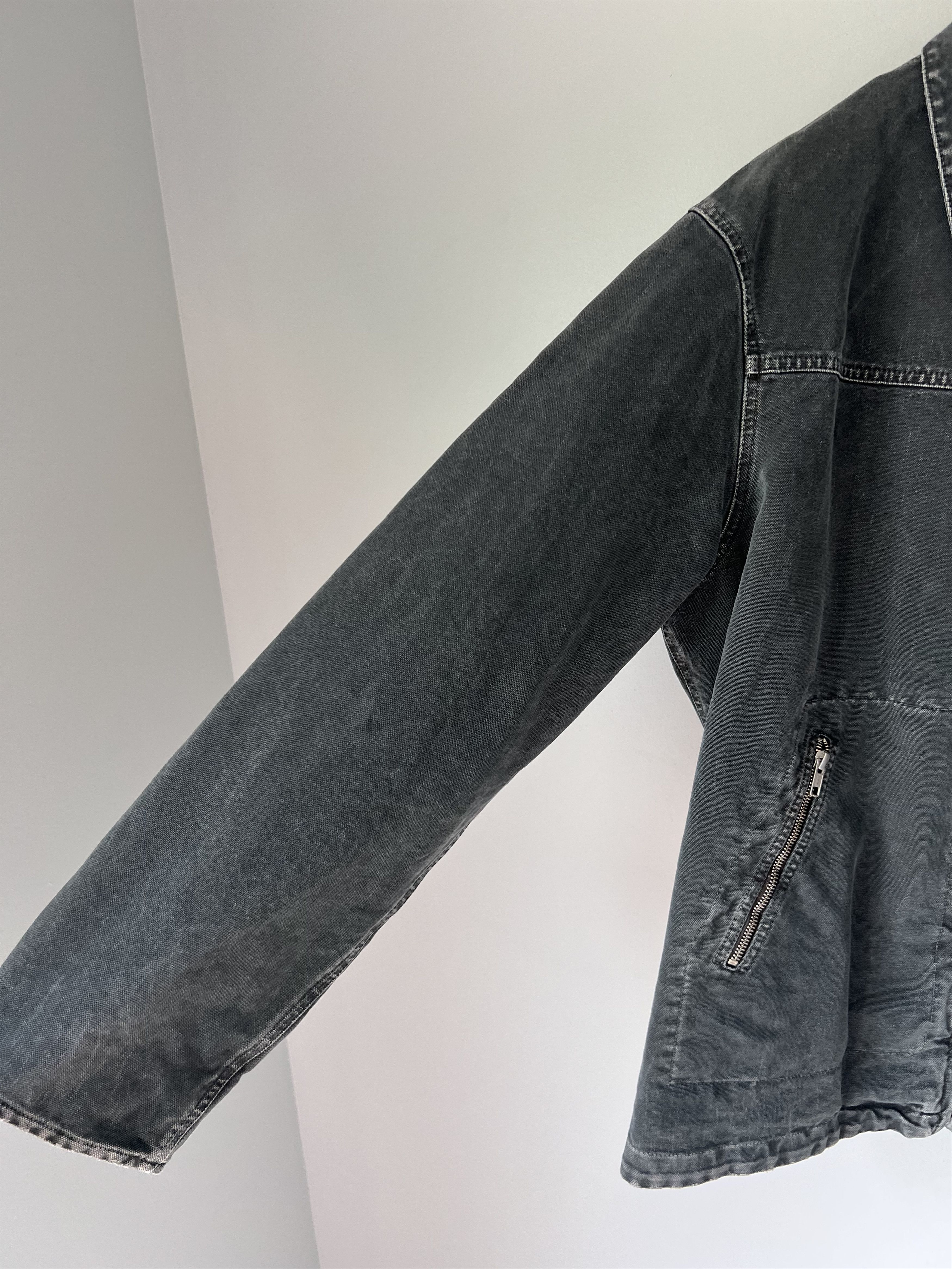 Maison Margiela MM6 Maison Margiela Heavy Washed Chore Jacket in Black Size US M / EU 48-50 / 2 - 4 Thumbnail