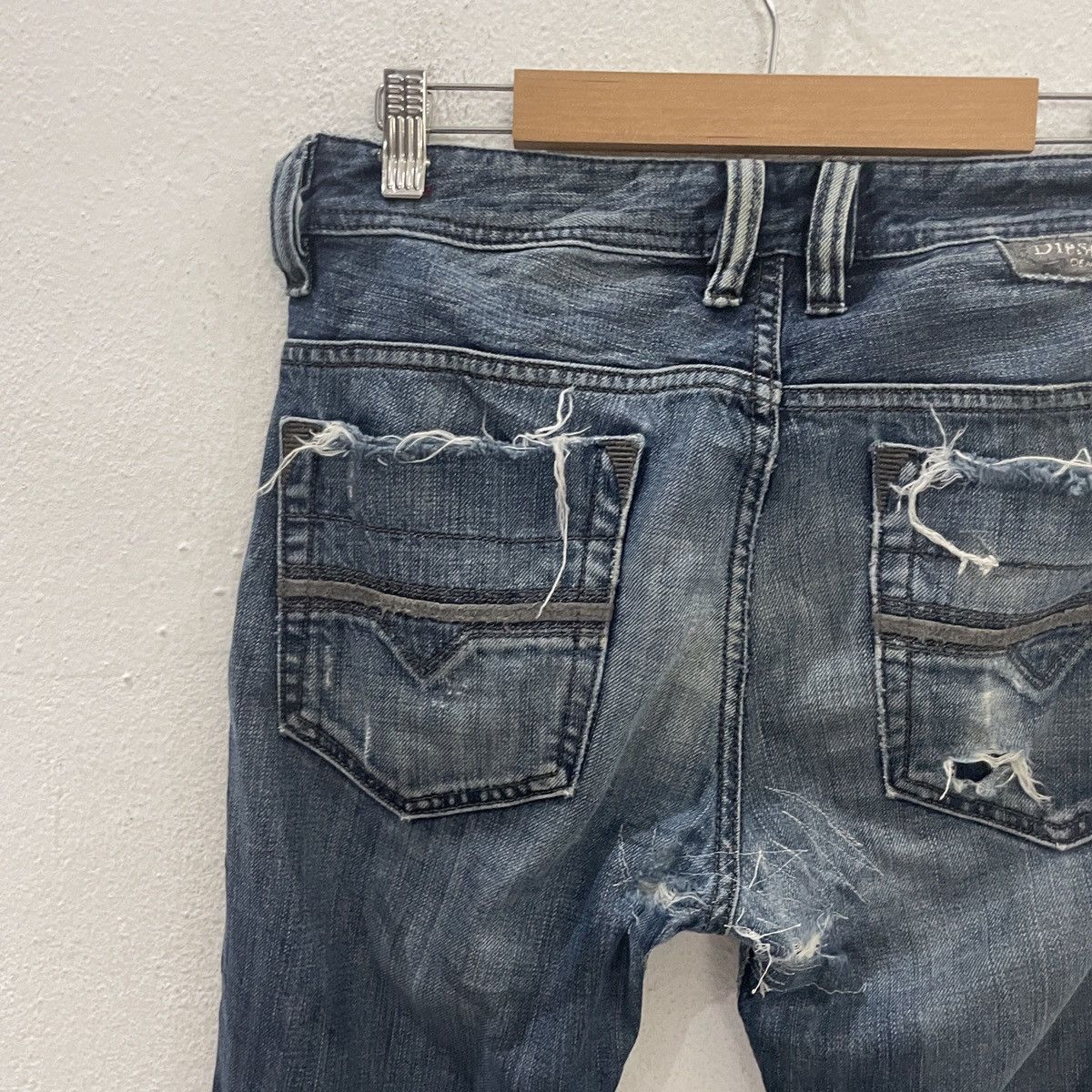 Diesel Vintage Diesel Industries Distressed Denim Size US 31 - 12 Thumbnail