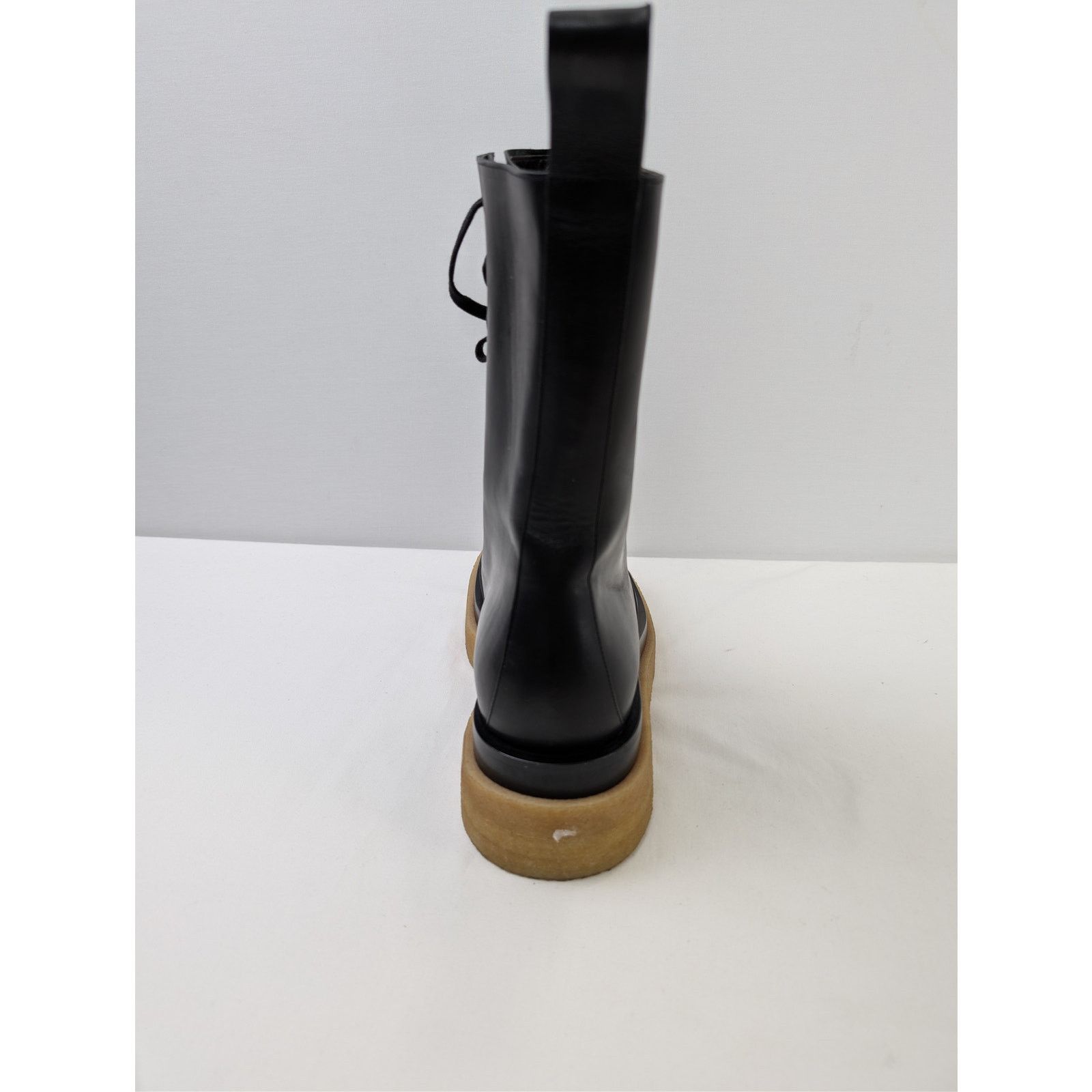 Bottega Veneta o1rshd1 Military Calf Lug Boots in Black Size US 10 / EU 43 - 11 Thumbnail