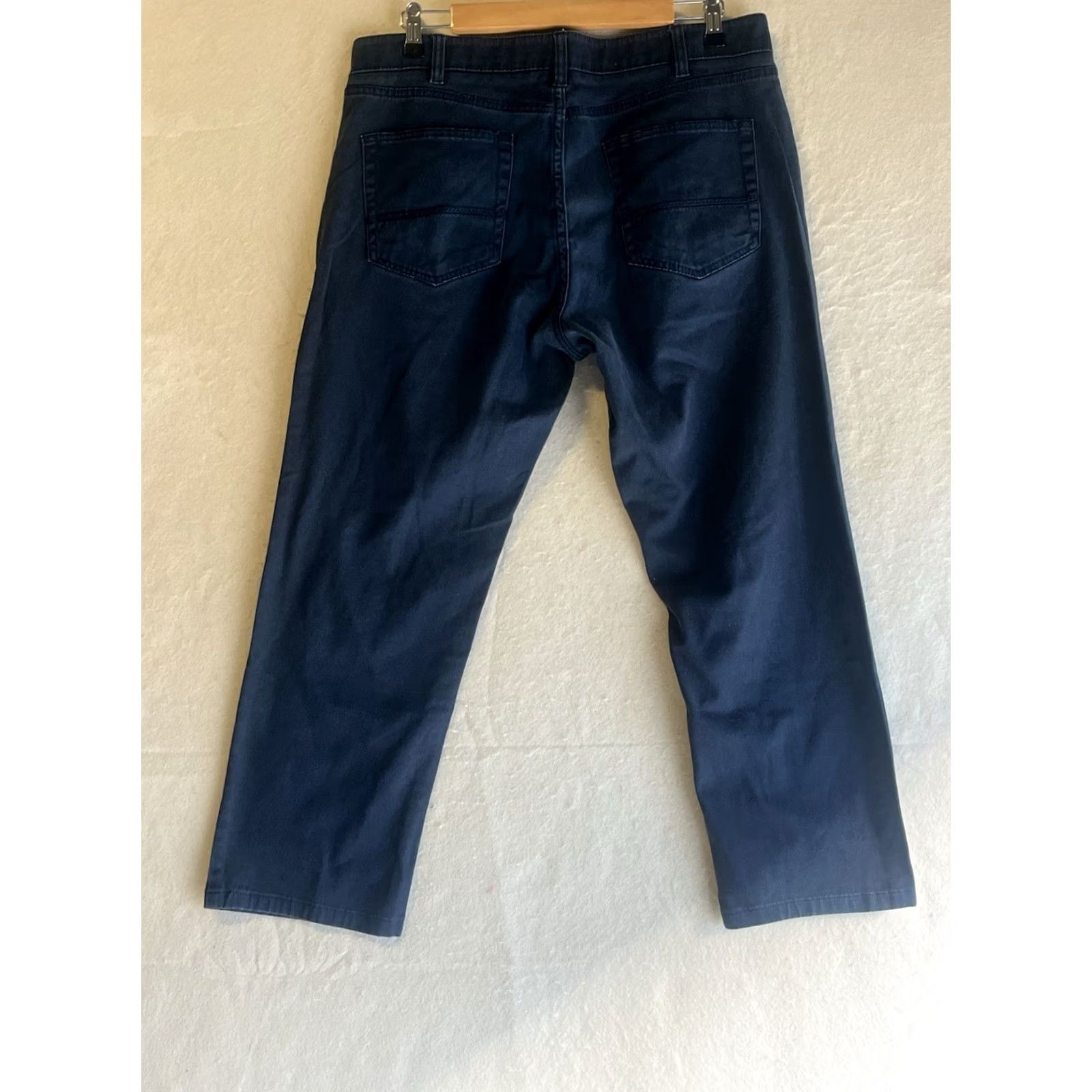 Vintage Iron Co. Chino Pants Mens Size 34x30 Midnight Blue Stretch Size US 34 / EU 50 - 2 Thumbnail