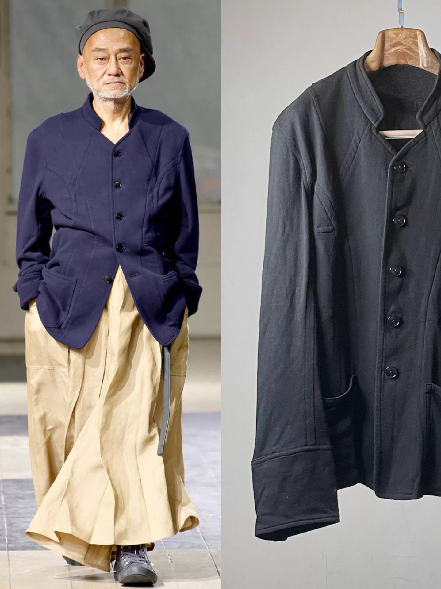 Yohji Yamamoto Yohji Yamamoto PourHomme S/S12 Stand Collar Jacket Black 2 Size US M / EU 48-50 / 2 - 1 Thumbnail