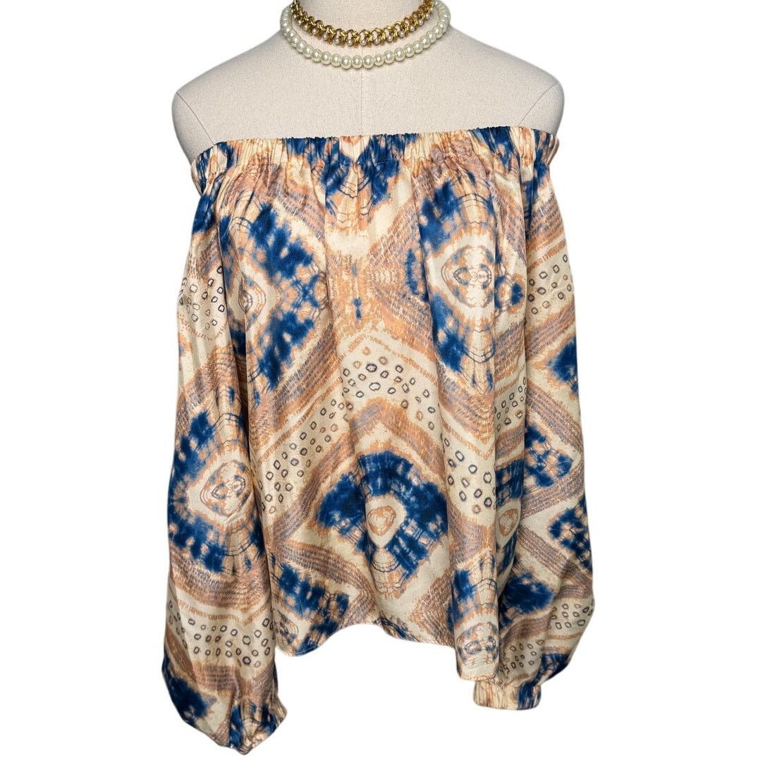 Ulla Johnson Ulla Johnson Nadya Silk On/Off Shoulder Blouse Fossil size 2 Size XS / US 0-2 / IT 36-38 - 6 Thumbnail