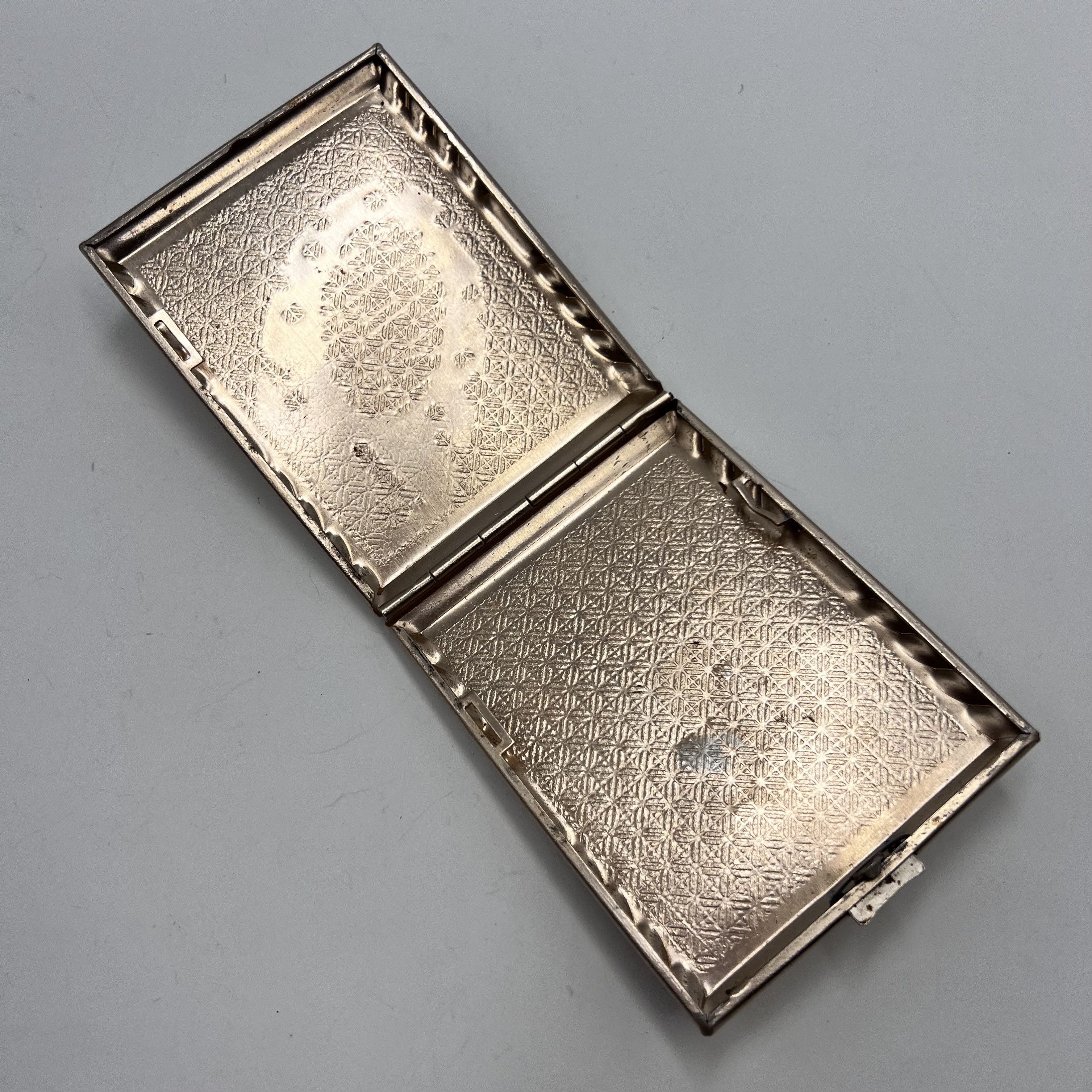 Vintage Vintage Rare USSR Soviet Box Cigarette Case Aluminum 44.52gr Size ONE SIZE - 3 Thumbnail