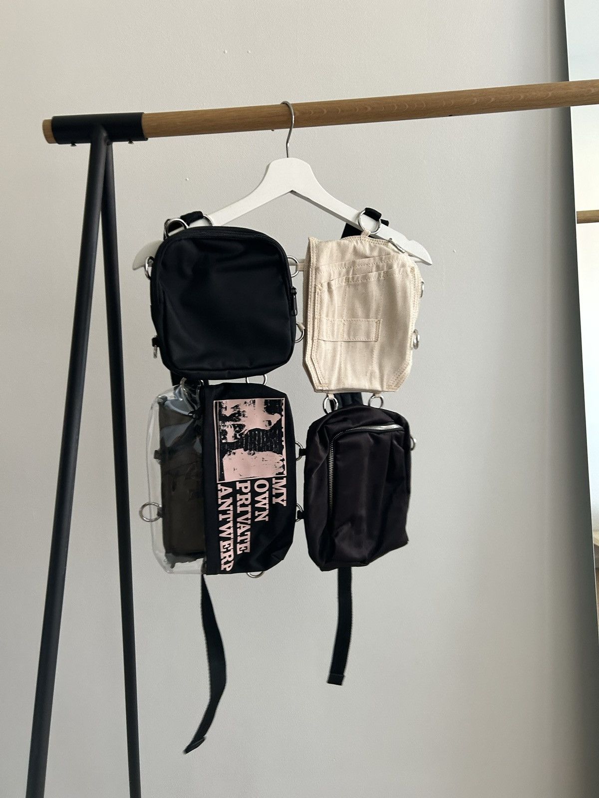 image of Eastpak x Raf Simons Cargo Multi-Backpack in Black, Men's