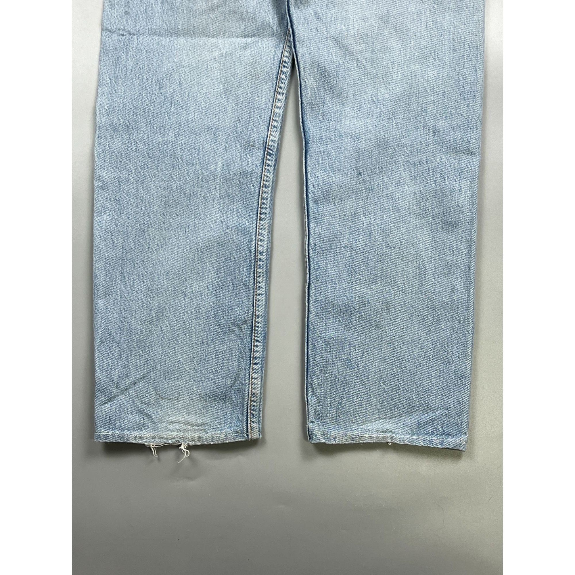 Levi's Levi’s 501 Made in UK Distressed Patchwork Denim Jeans Size US 31 - 17 Thumbnail
