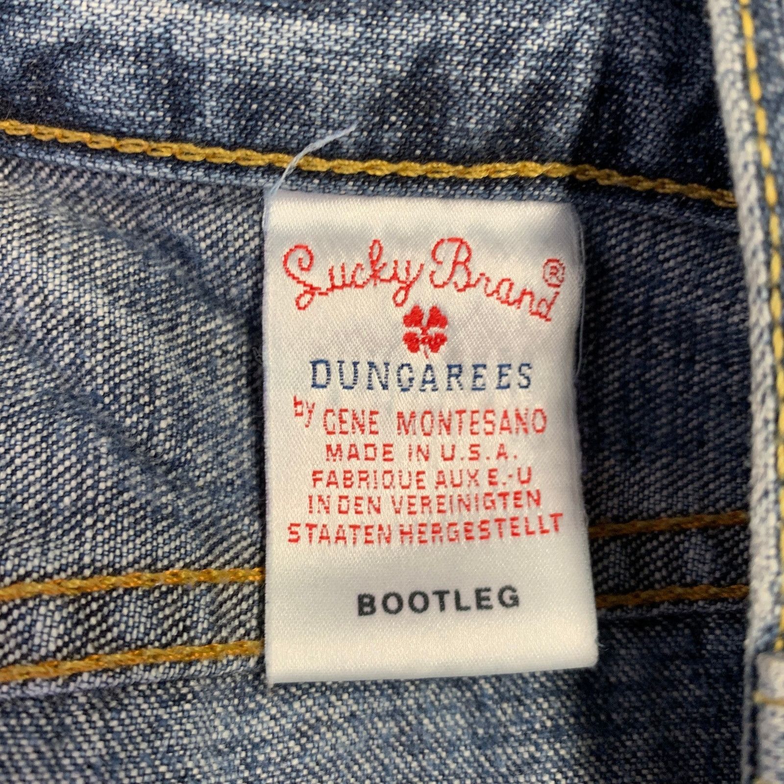 Lucky Brand LUCKY BRAND 29 Blue Contrast Stitch Cotton Bootcut Jeans Size US 29 - 4 Thumbnail