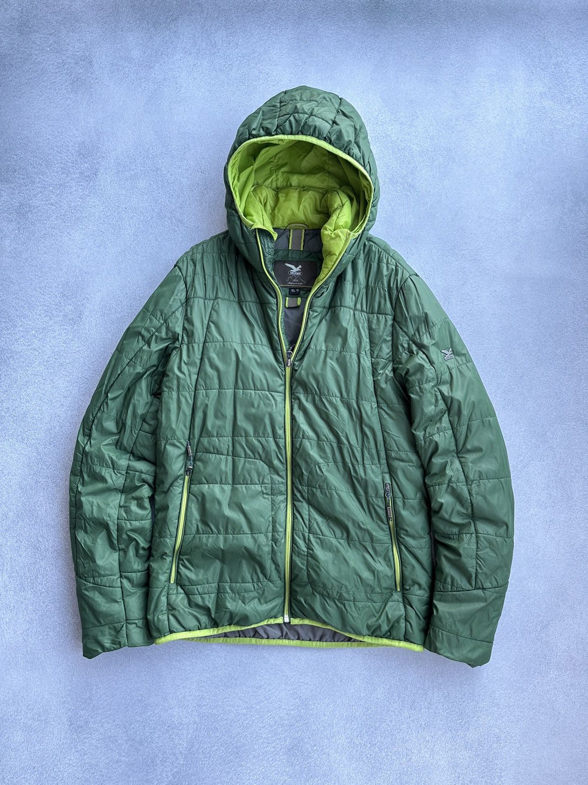 SALEWA × Vintage Salewa Rasciesa PRL Green Micro Puffer Jacket Size US M / EU 48-50 / 2 - 1 Thumbnail