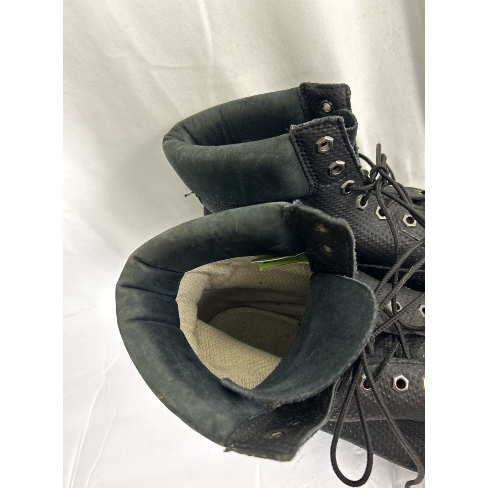 Timberland Timberland Mens Boot 11 Leather Black 6 Inch Textured Lace Up Premium Combat Mens Size US 11 / EU 44 - 4 Thumbnail