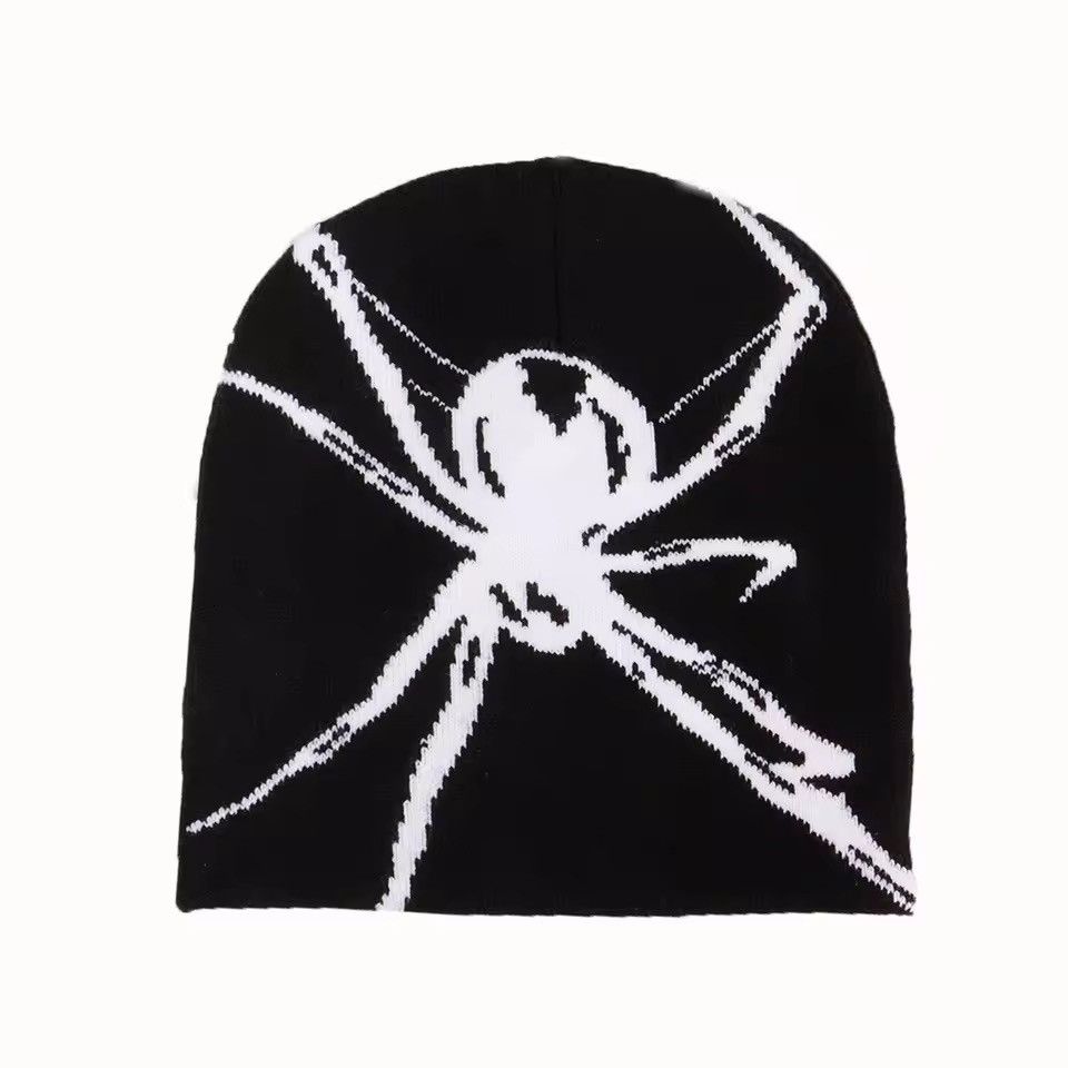 Japanese Brand Spider Black Beanie Size ONE SIZE - 1 Thumbnail