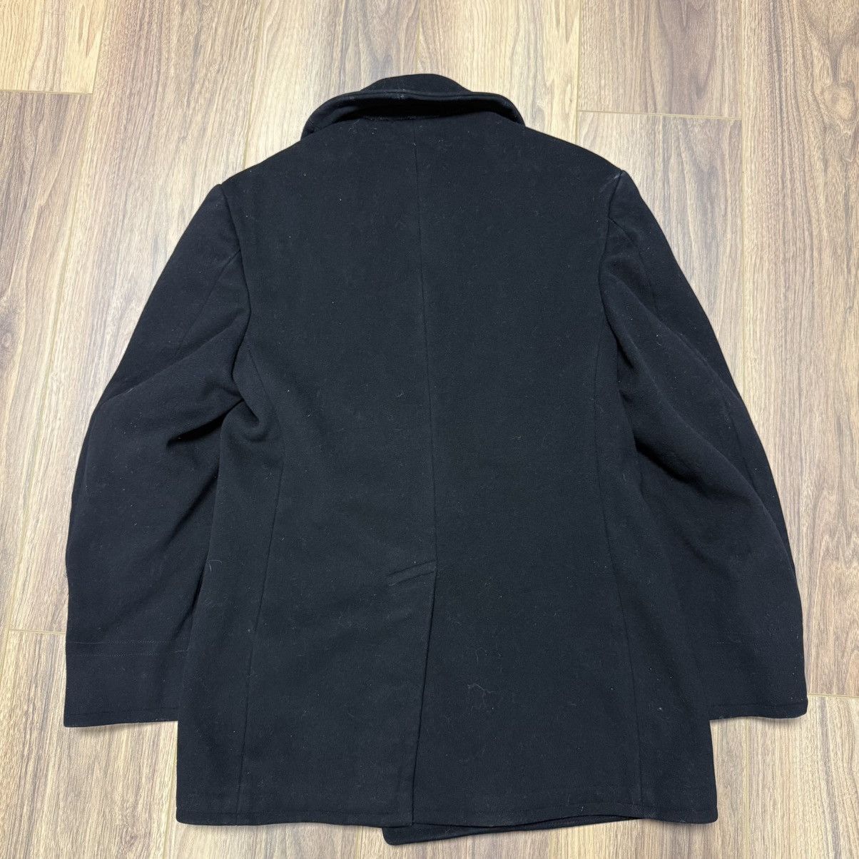 Vintage Vintage Naval Clothing Factory Pea Coat Mens 38 Wool WWII WW Size US M / EU 48-50 / 2 - 2 Thumbnail