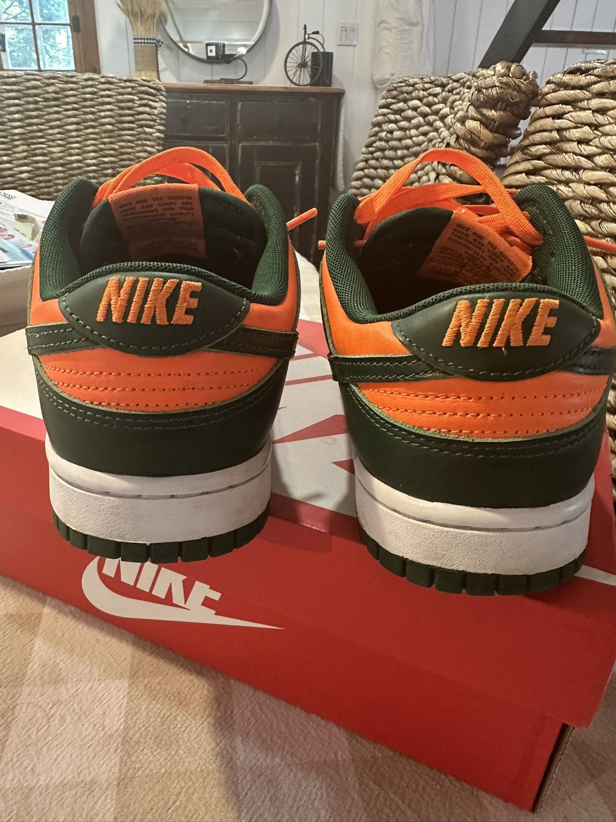 Nike Nike dunk Miami Hurricane Size US 8.5 / EU 41-42 - 5 Thumbnail