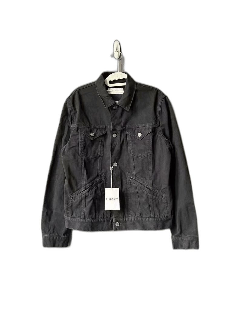 Givenchy Givenchy Givenchy Black Denim Jacket for Men -2507 Size US XL / EU 56 / 4 - 1 Thumbnail