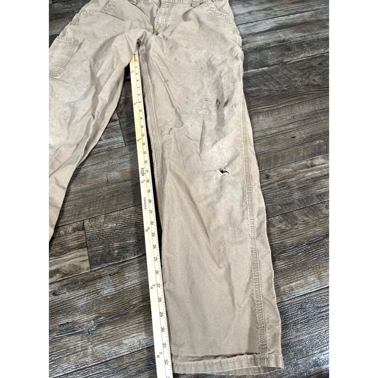 Carhartt Carhartt Pants Men 34x34 Carpenter Original Dungaree B151 LBR Brown Straight Size US 34 / EU 50 - 2 Thumbnail