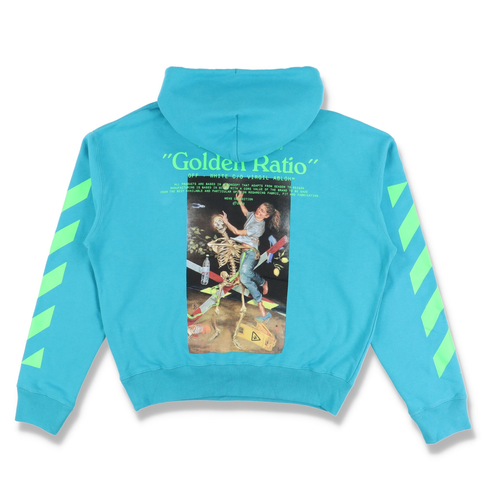Off-White Blue Pascal Golden Ratio Painting Oversized Hoodie Size US M / EU 48-50 / 2 - 8 Thumbnail