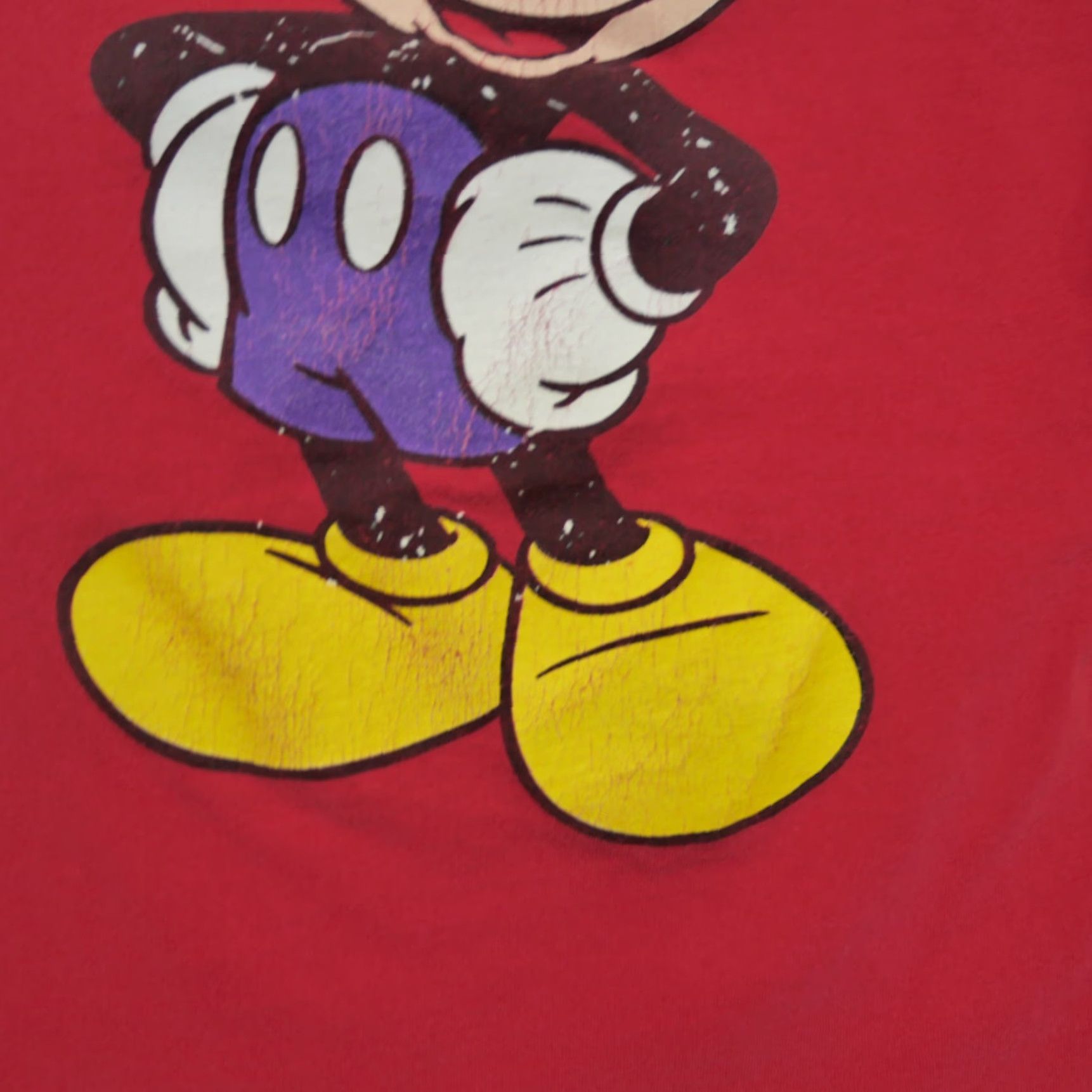 Disney VINTAGE Disney Mickey Mouse T Shirt Womens 2XL Red 90s Minnie Daisy Goofy Crew Neck Short Sleeve Cotton Blend Pattern Solid Boys Girls Mens Womens Size XXL / US 16-18 / IT 52-54 - 3 Thumbnail