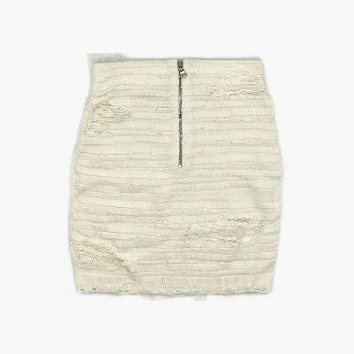 Balmain Balmain Casual Distressed Bodycon Skirt -2507 Size US 40 / EU 56 - 3 Thumbnail