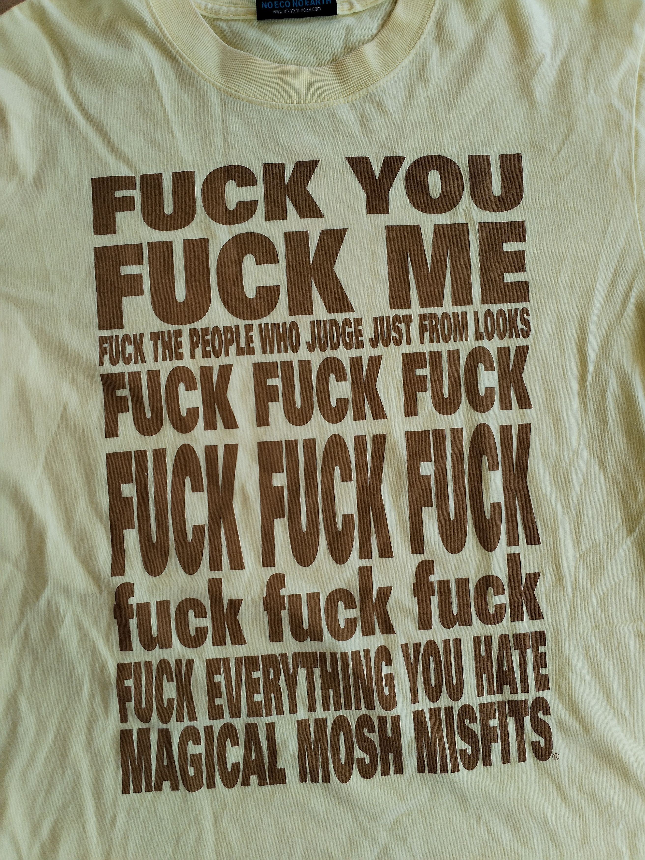 Vintage Vintage Wording "Fu**" Size US M / EU 48-50 / 2 - 7 Thumbnail