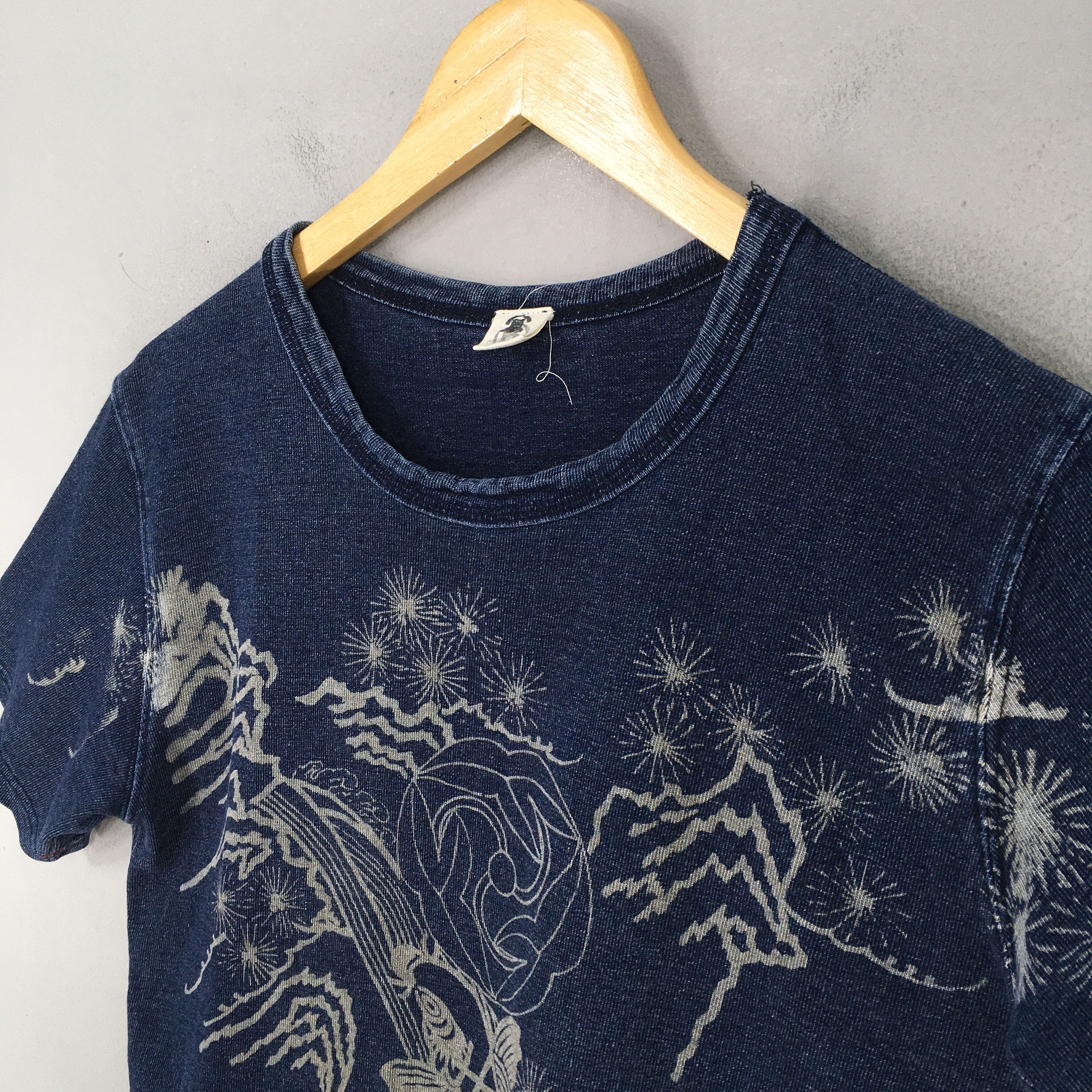 45rpm × Eternal × Vintage Vintage Eternal Japan Printed Fish Koi Sukajan Indigo Blue Size US S / EU 44-46 / 1 - 5 Thumbnail
