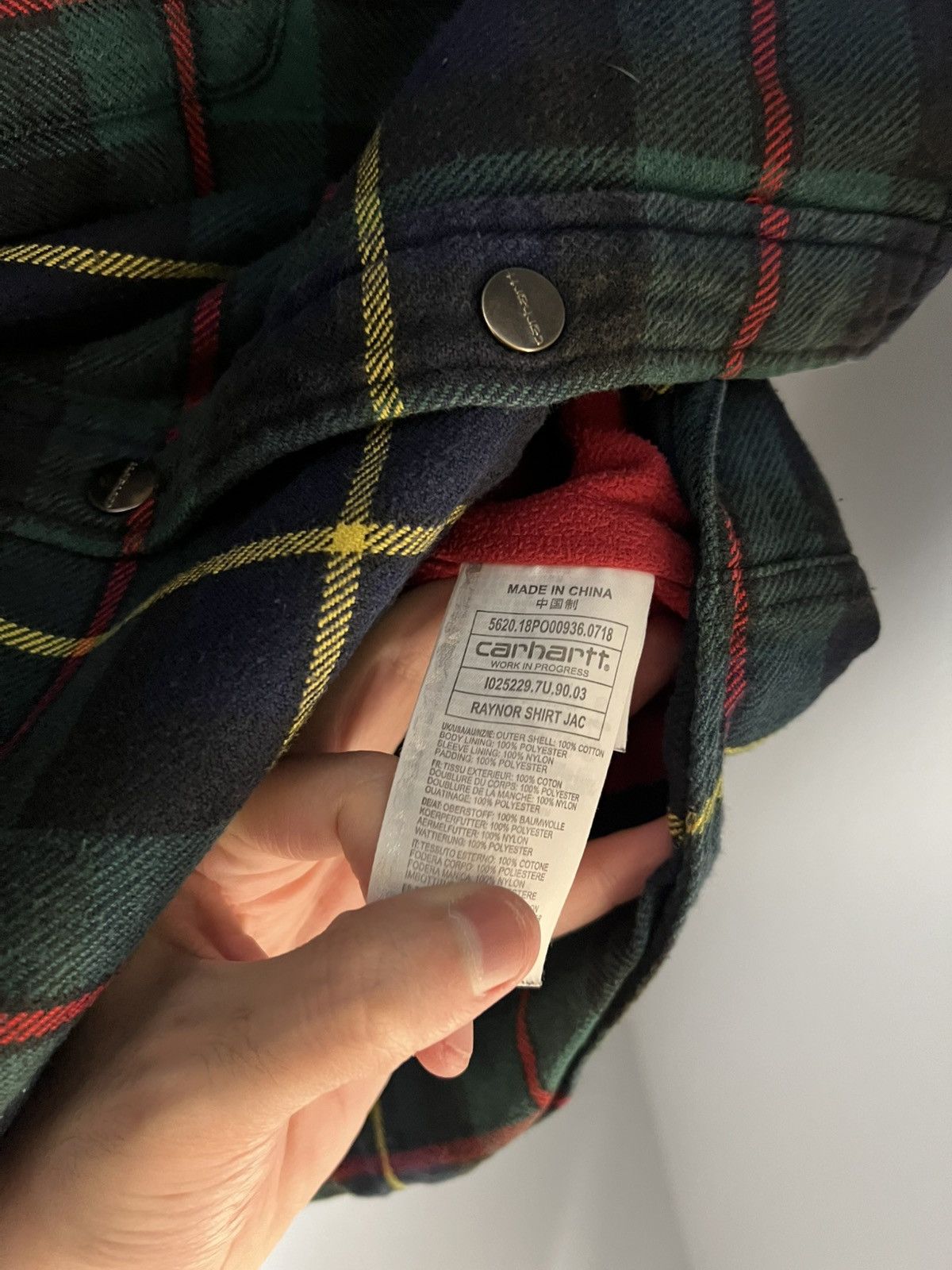 Carhartt Wip VINTAGE CARHARTT WIP FLANNEL DESIGNER JACKET RETRO Y2K 90s Size US M / EU 48-50 / 2 - 17 Thumbnail