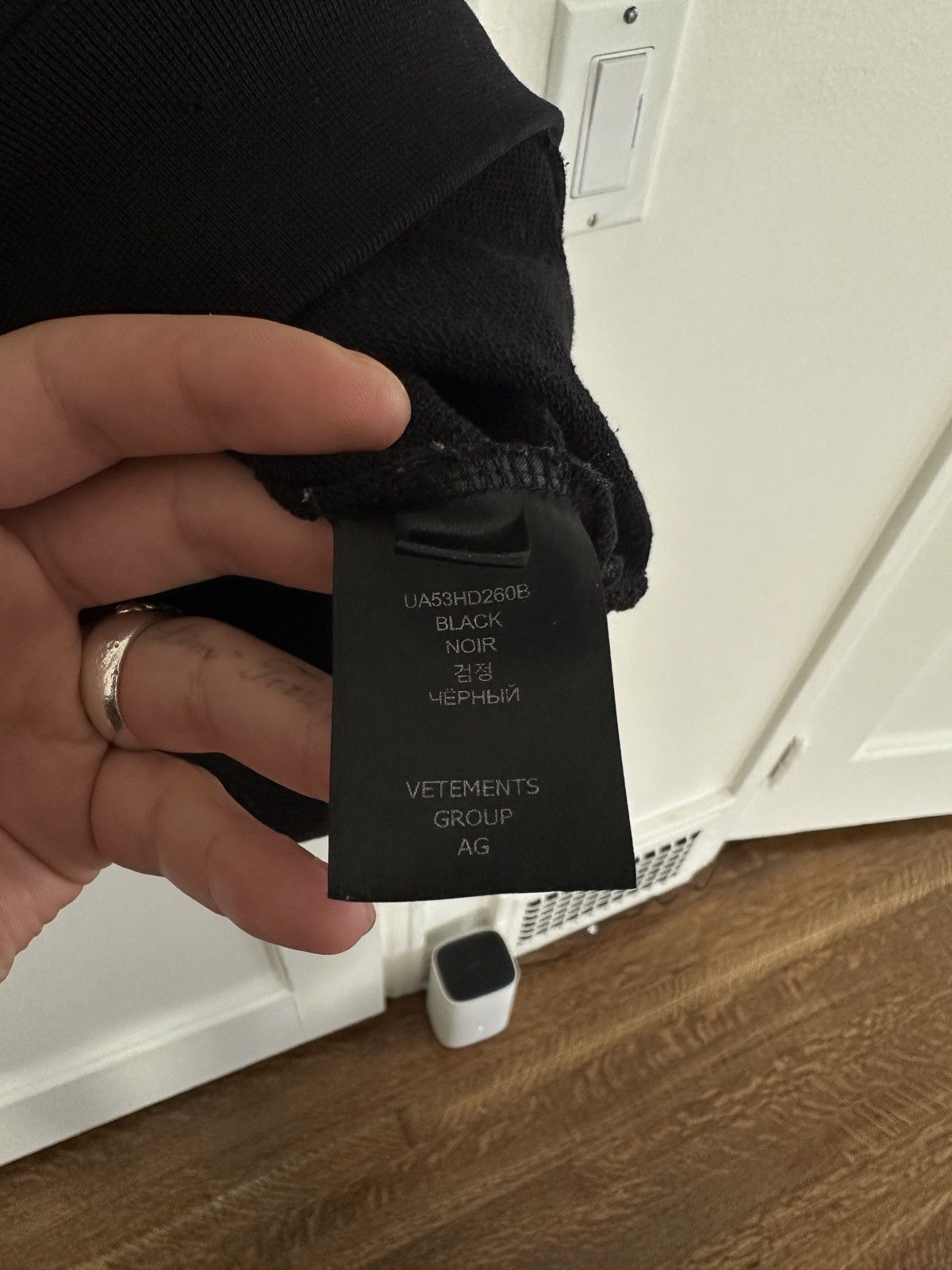 Vetements Vetements Black/Black Hoodie Size US XL / EU 56 / 4 - 6 Thumbnail