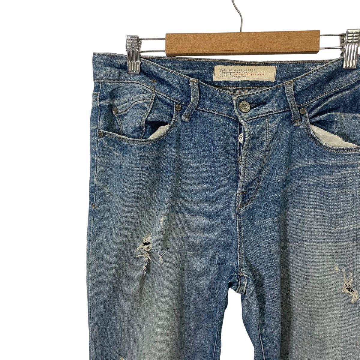 Marc by Marc Jacobs Vintage Marc By Marc Jacobs Distressed Denim Jeans Size US 32 / EU 48 - 3 Thumbnail