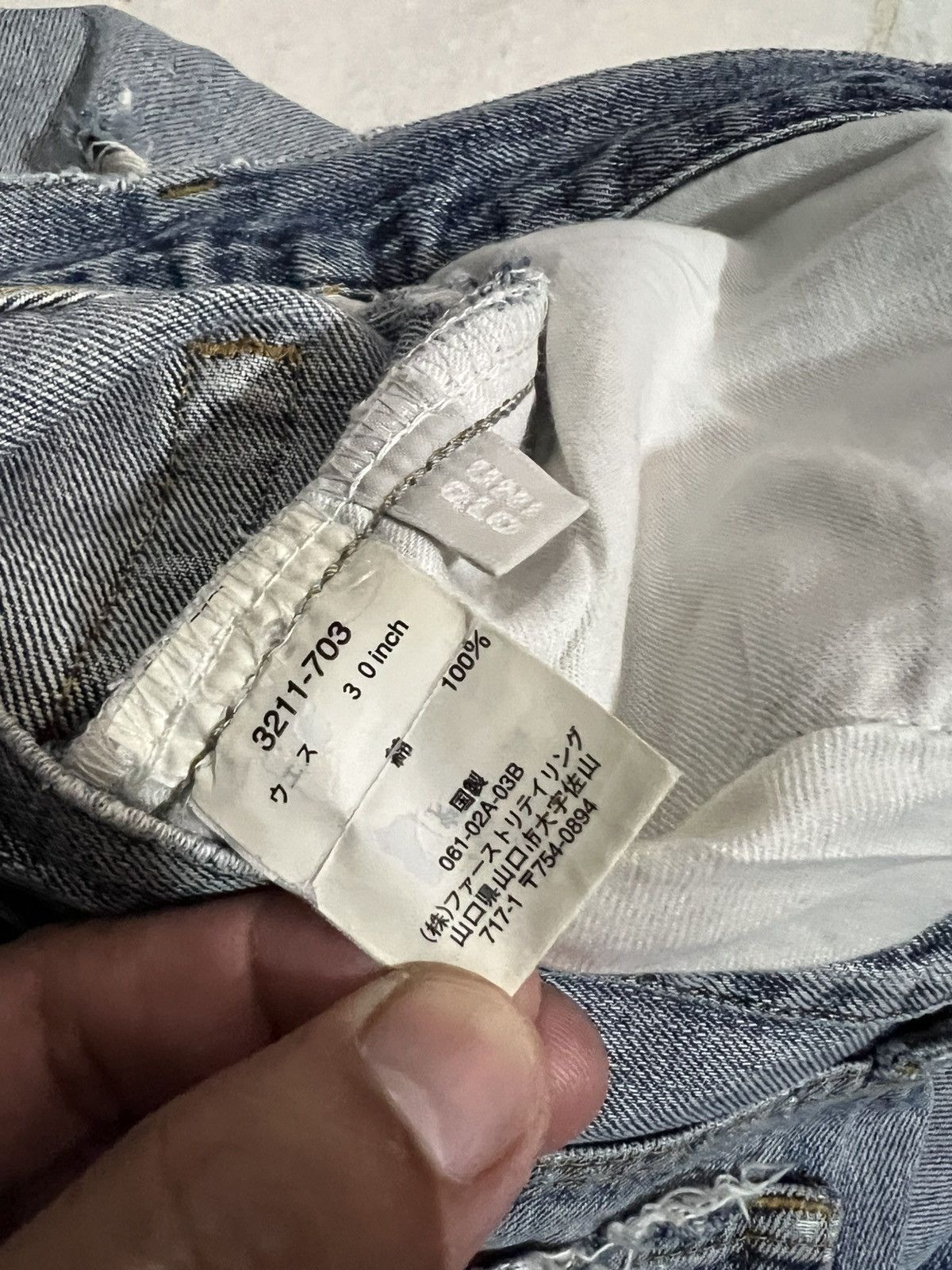 If Six Was Nine × Japanese Brand × Vintage 💥90’s💥Vintage Uniqlo Ripped Distress Jean Japan Size US 30 / EU 46 - 20 Thumbnail