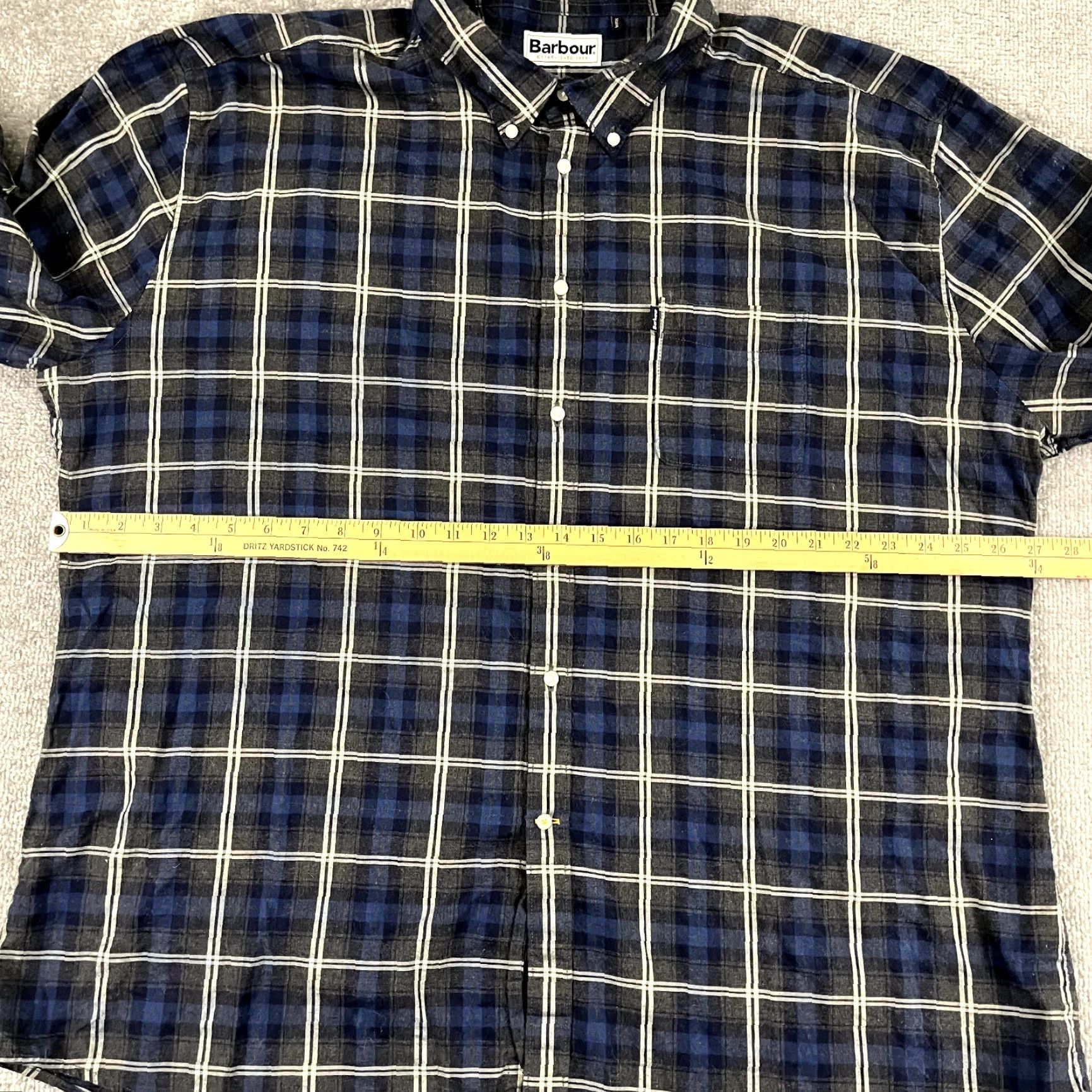 Barbour VINTAGE Barbour Shirt Men 2XL Long Sleeve Highland Check Button-Down Casual Designer Size US XXL / EU 58 / 5 - 7 Thumbnail