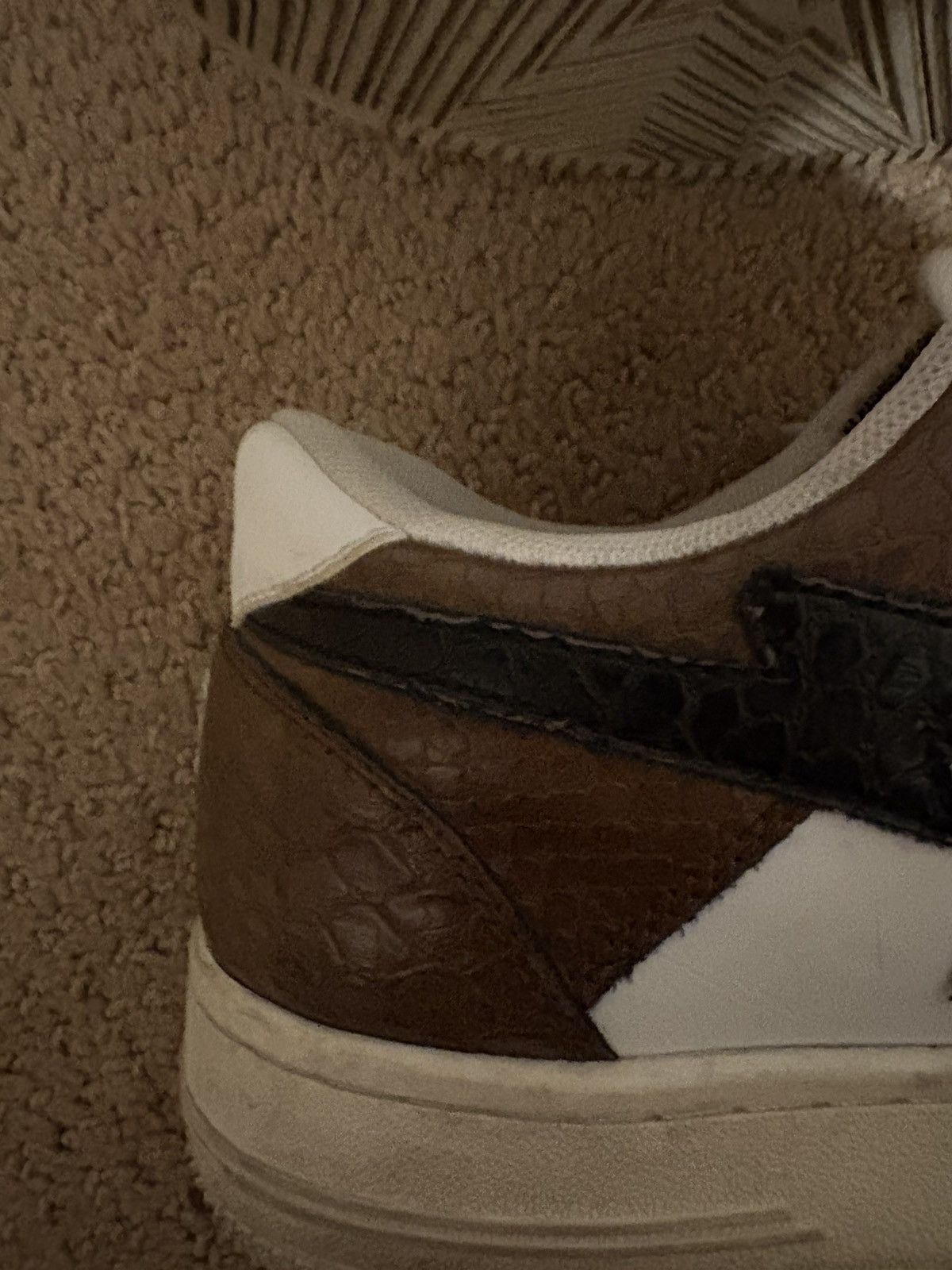 Bape Bathing Ape Crocodile Skin Bapesta Sneakers Size 9.5 Size US 9.5 / EU 42-43 - 8 Thumbnail