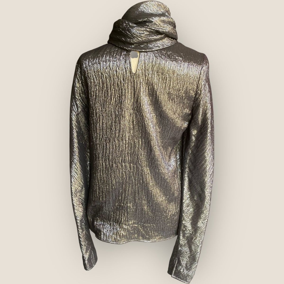 Hermes Vintage Hermes Chaine d'ancre Silver Silk Blouse Size M / US 6-8 / IT 42-44 - 5 Thumbnail