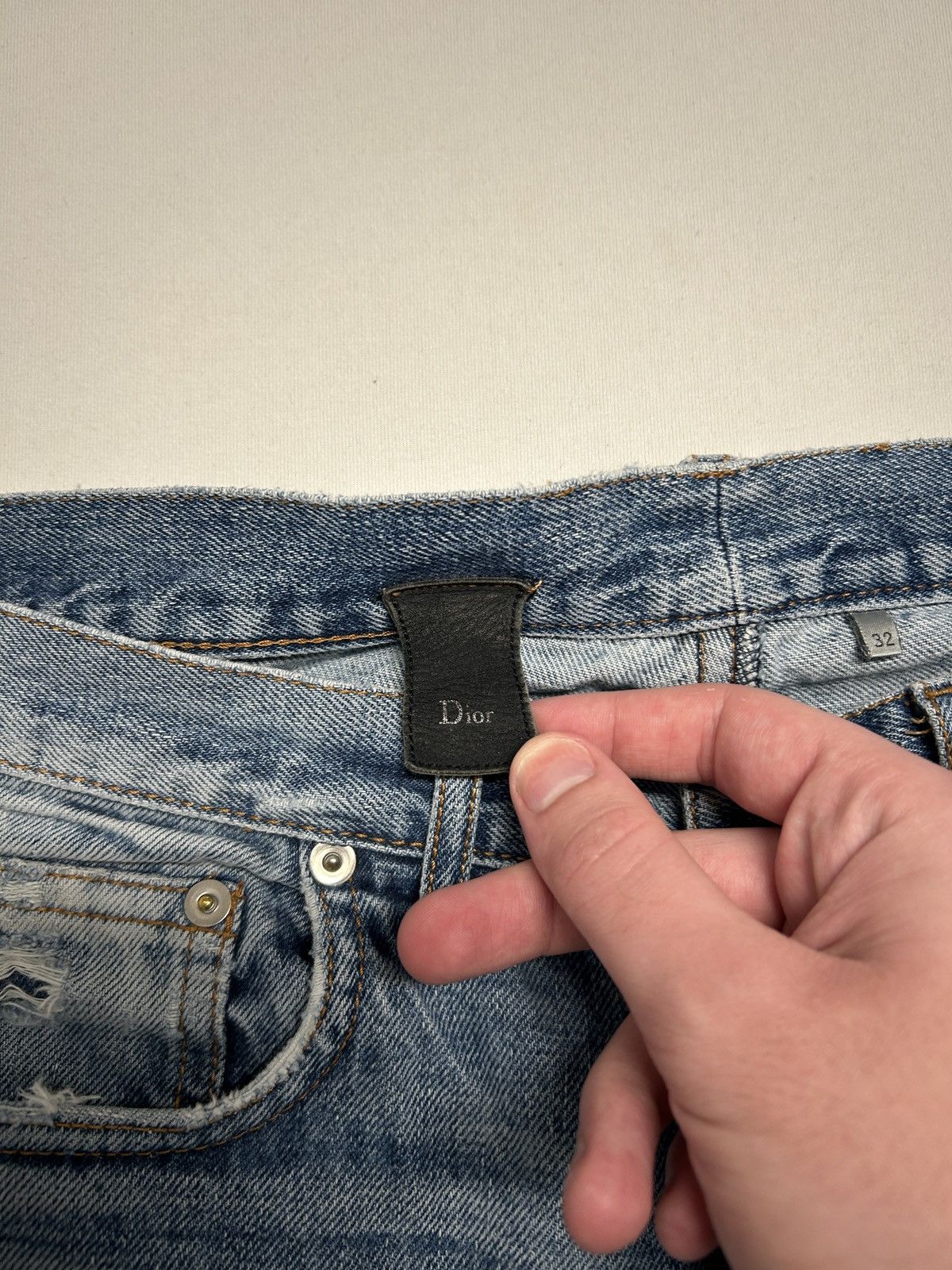 Dior FW2010 Whiskered Repaired Denim Size US 32 / EU 48 - 8 Thumbnail