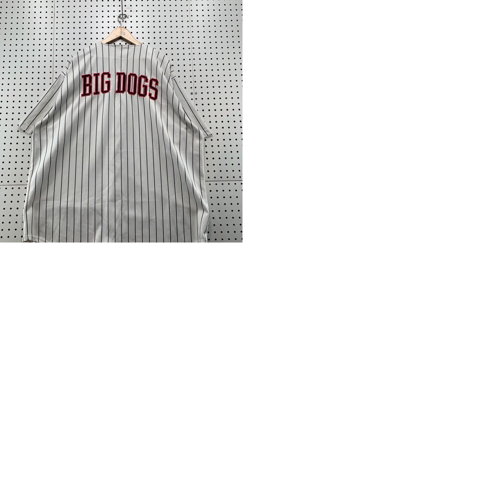 Big Dogs VINTAGE Big Dogs Baseball Jersey Men 2X White Striped Embroidered 90s Jersey Men Big 2X White Striped Embroidered Baseball Jersey 90s Mens Size US XXL / EU 58 / 5 - 10 Thumbnail