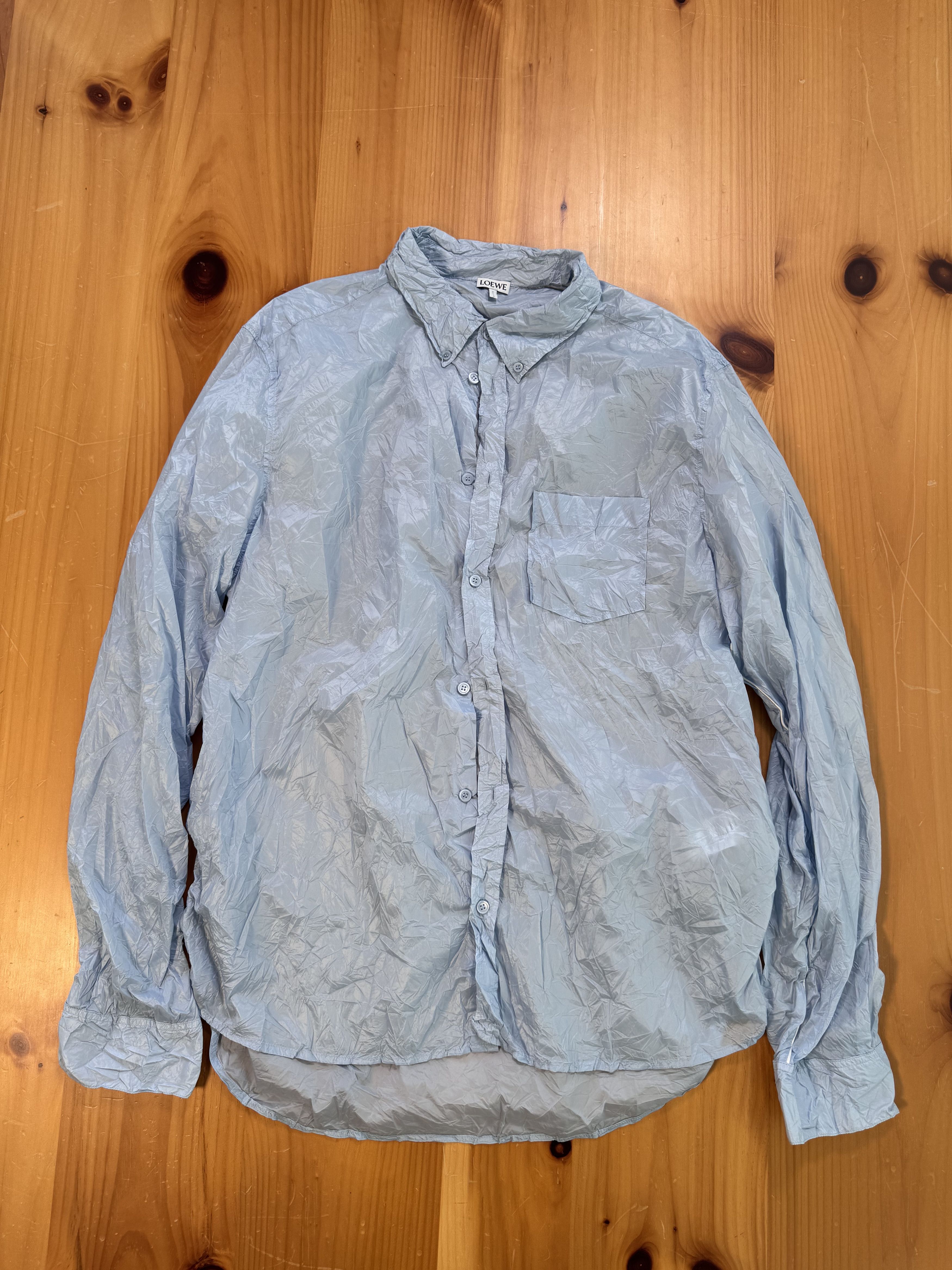 Loewe Loewe SS 23 Runway RARE Crinkle Shirt Size US M / EU 48-50 / 2 - 1 Thumbnail
