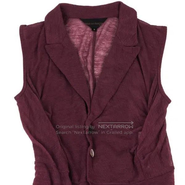 Comme des Garcons Comme Des Garcons Maroon Vintage Deformable Vest Size M / US 6-8 / IT 42-44 - 6 Thumbnail