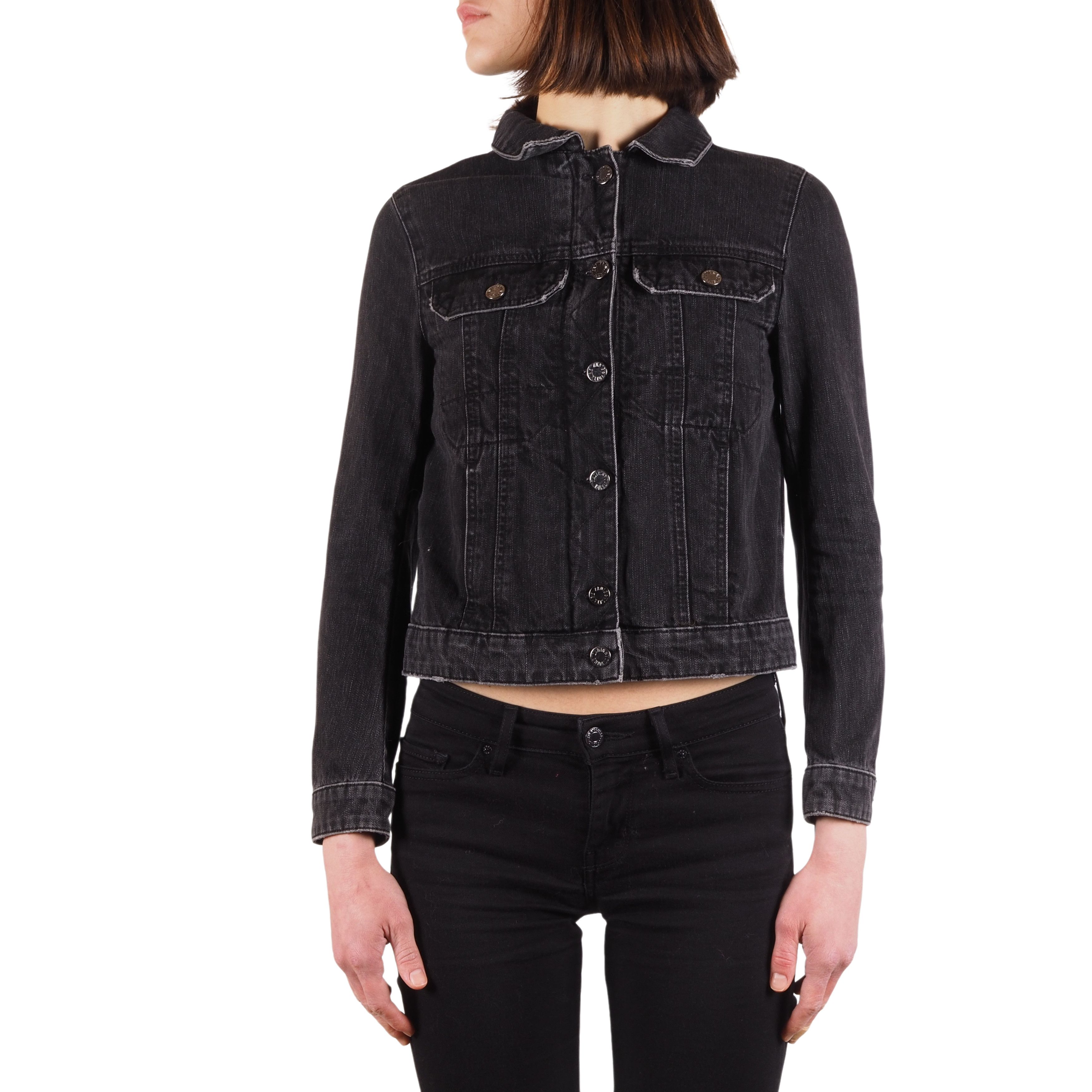 Zadig & Voltaire Kioky Faded Black Denim Jacket