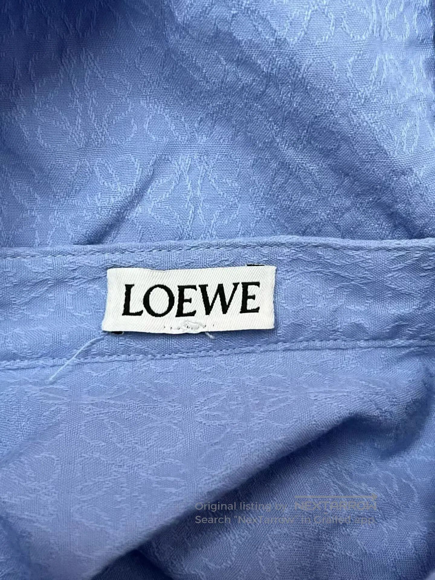 Loewe LOEWE Logo Hooded Shirt in Size 36. Size US M / EU 48-50 / 2 - 4 Thumbnail